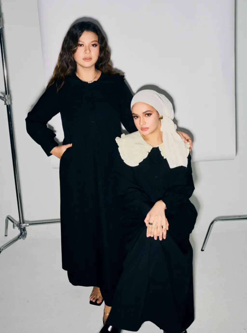 Marsya Cotton Long Sleeve Dress