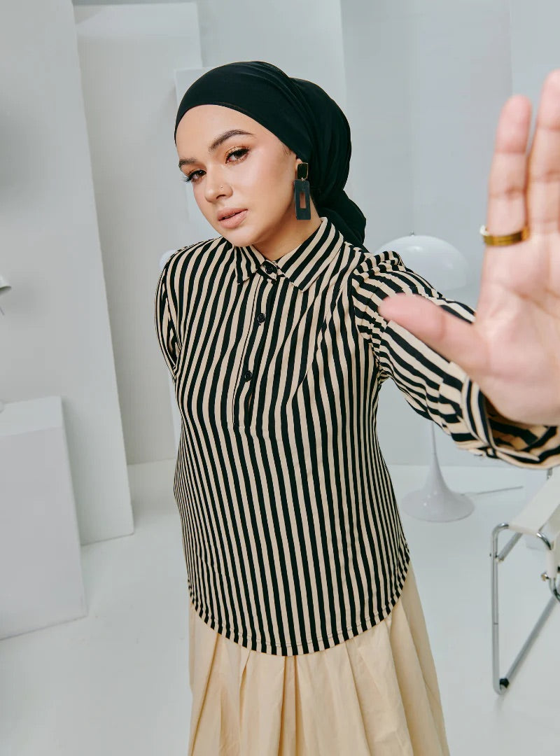 NEW Kemeja Striped Slim Fit Polo
