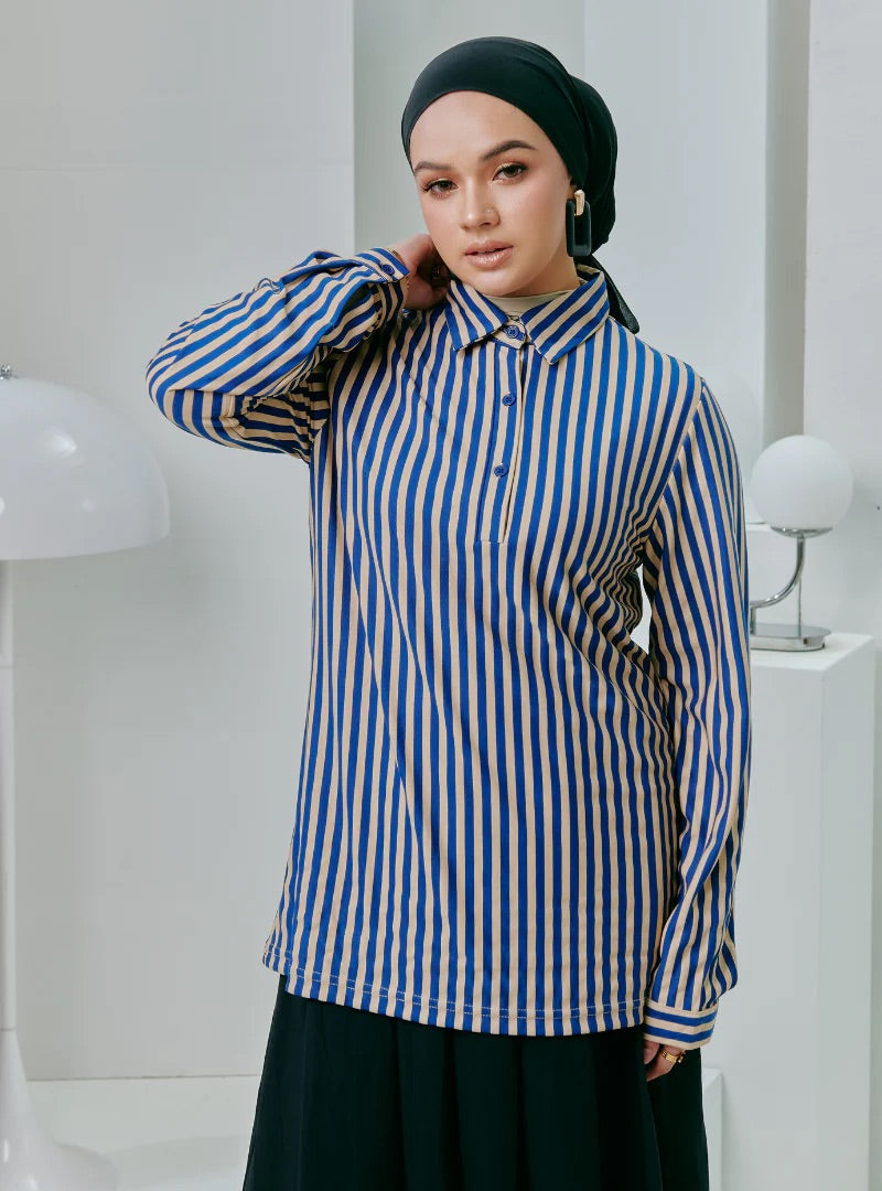 NEW Kemeja Striped Slim Fit Polo