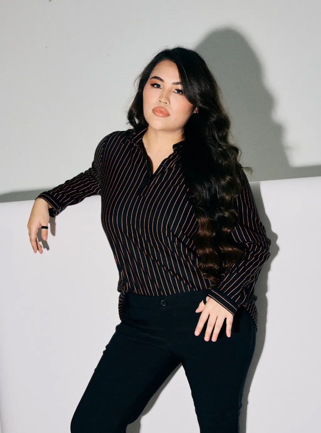 NEW Kemeja Striped Slim Fit Polo