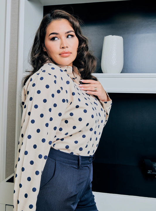 Kemeja Betty Dotted Shirt