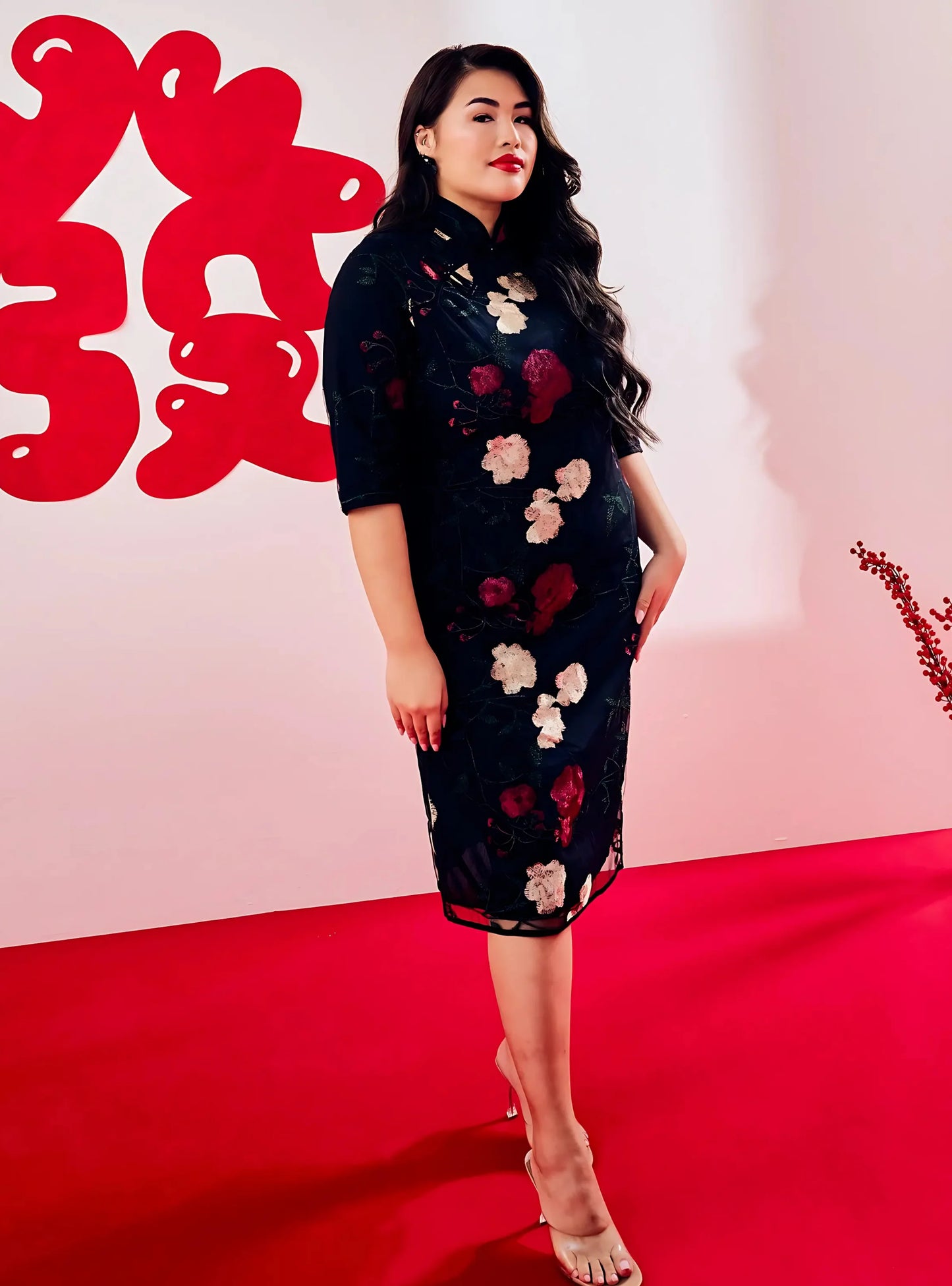 Cheongsam Midi Dress - LEI TAI