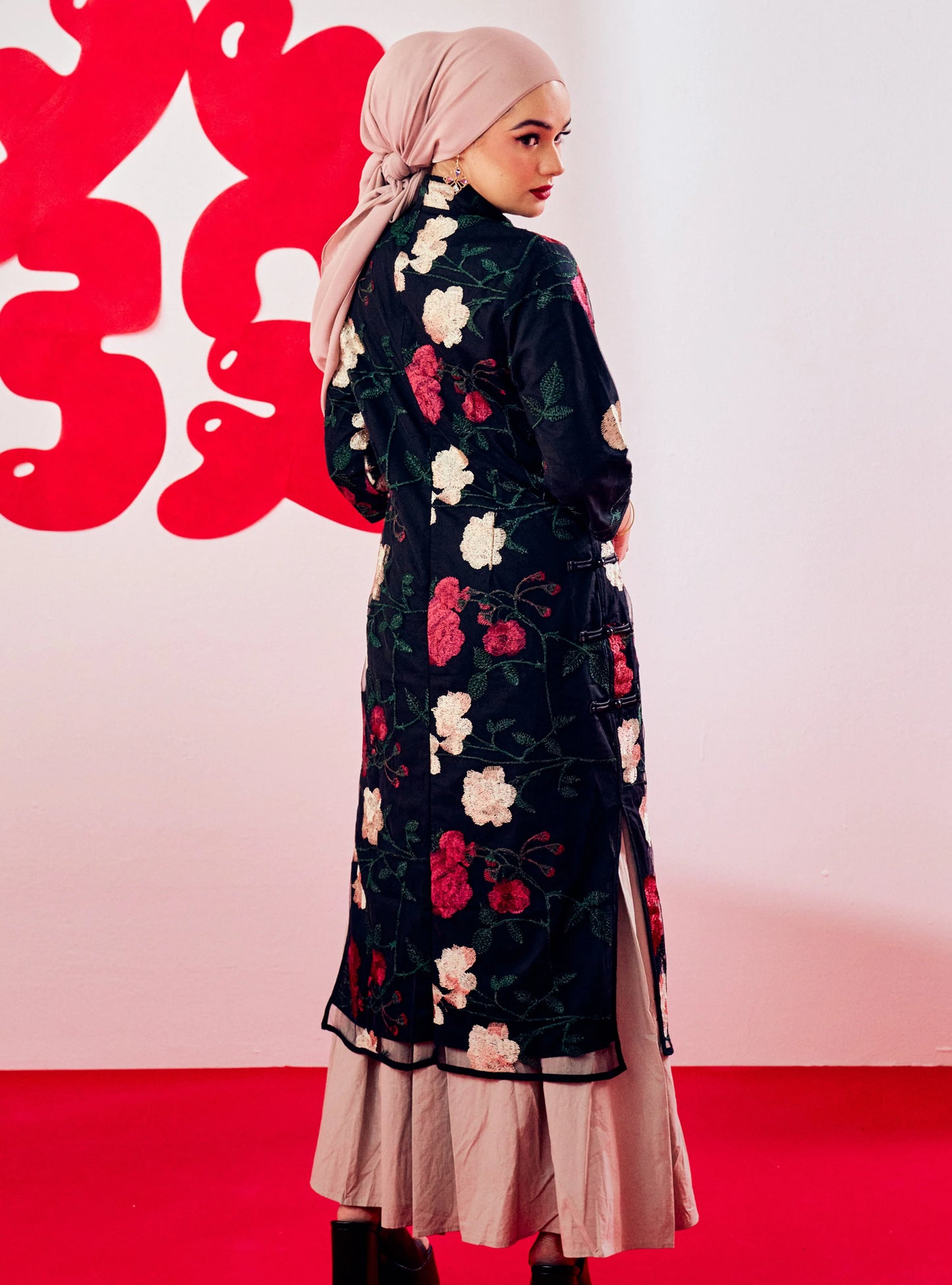 Cheongsam Midi Dress - LEI TAI