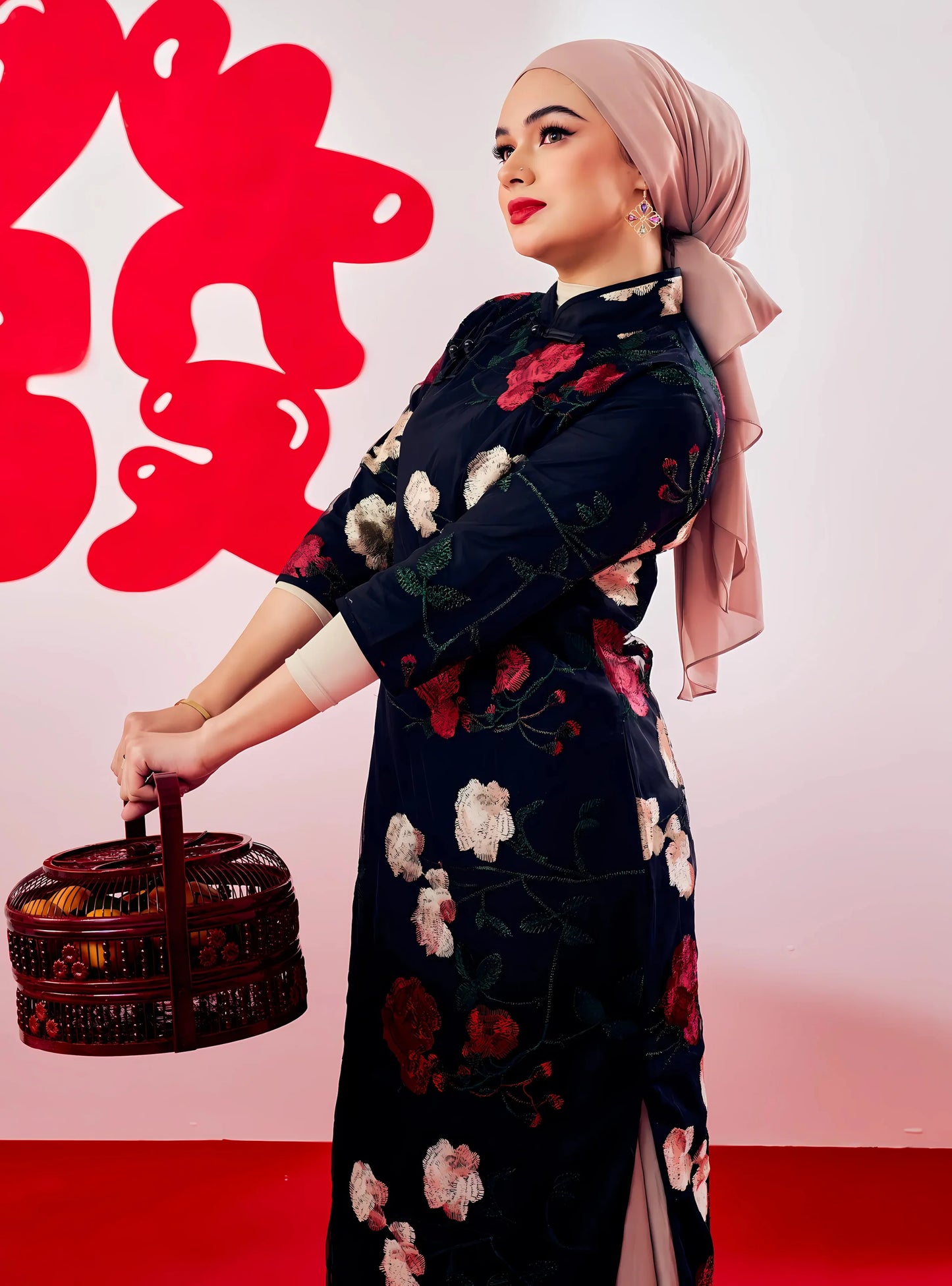 Cheongsam Midi Dress - LEI TAI