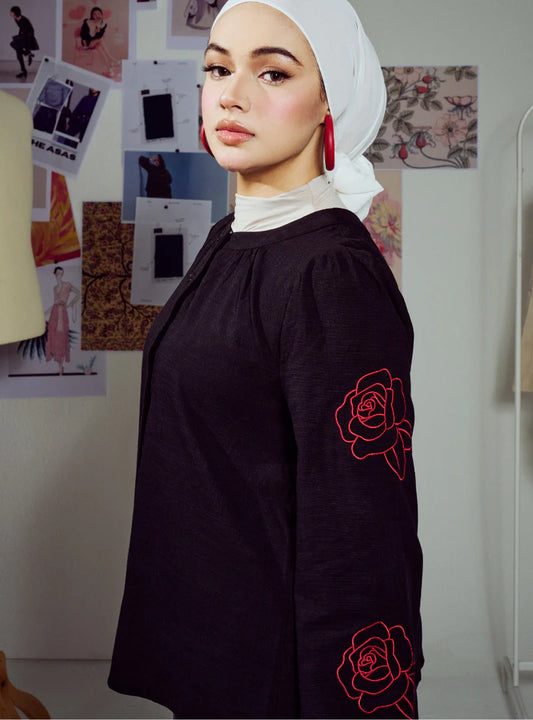 Kemeja Tess Embroidered Button-up Shirt