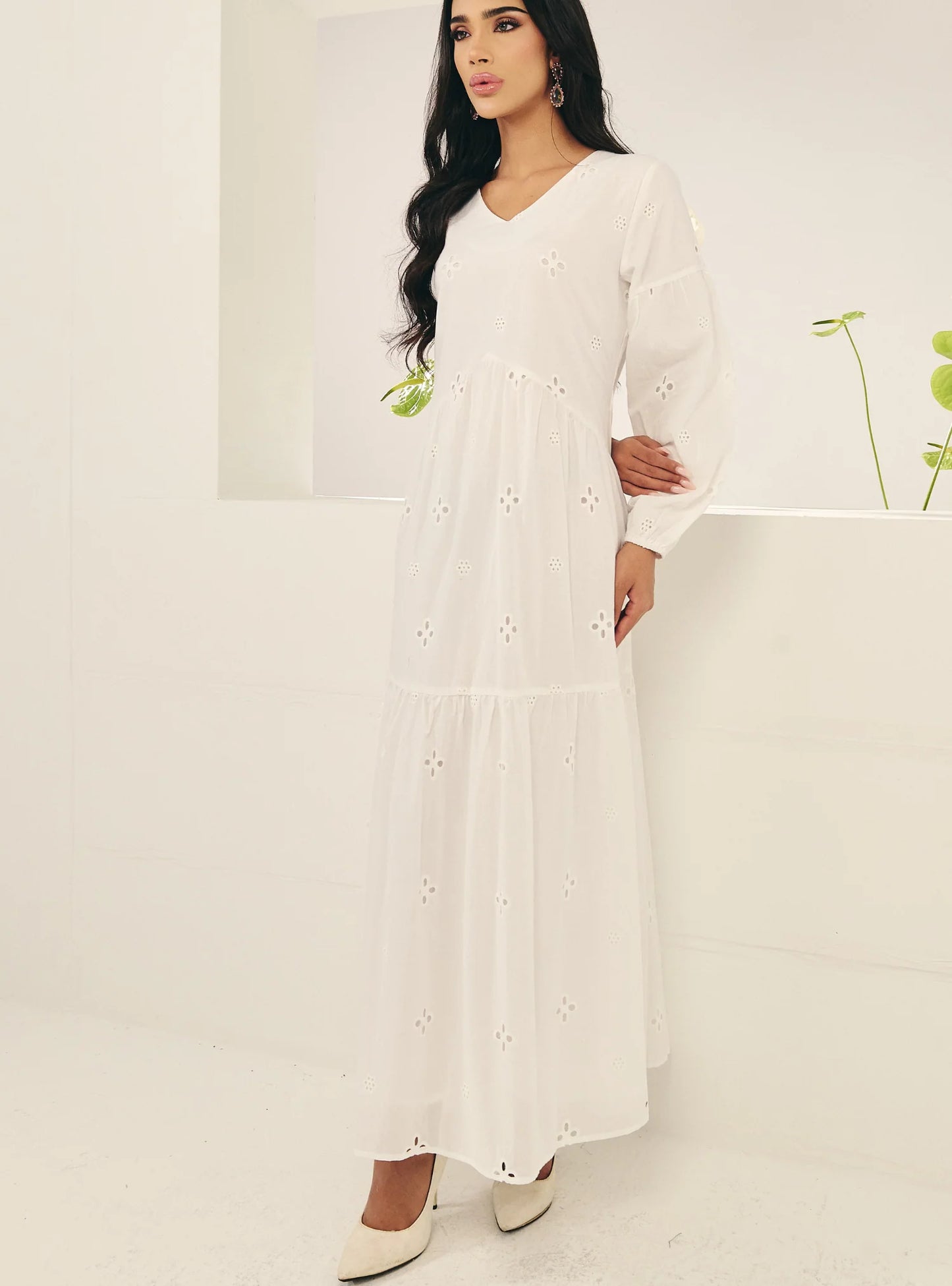 Clara Eyelet Princess Dress