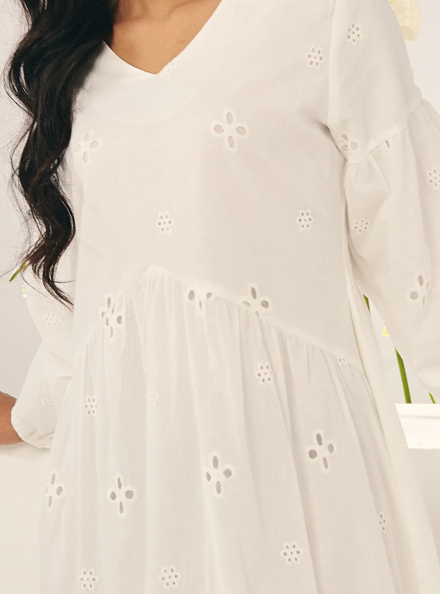 Clara Eyelet Princess Dress