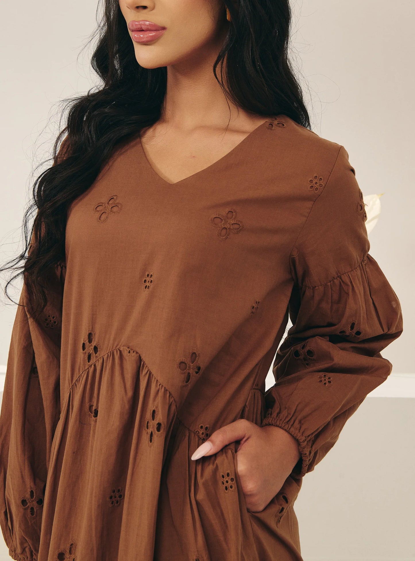 Clara Eyelet Princess Dress