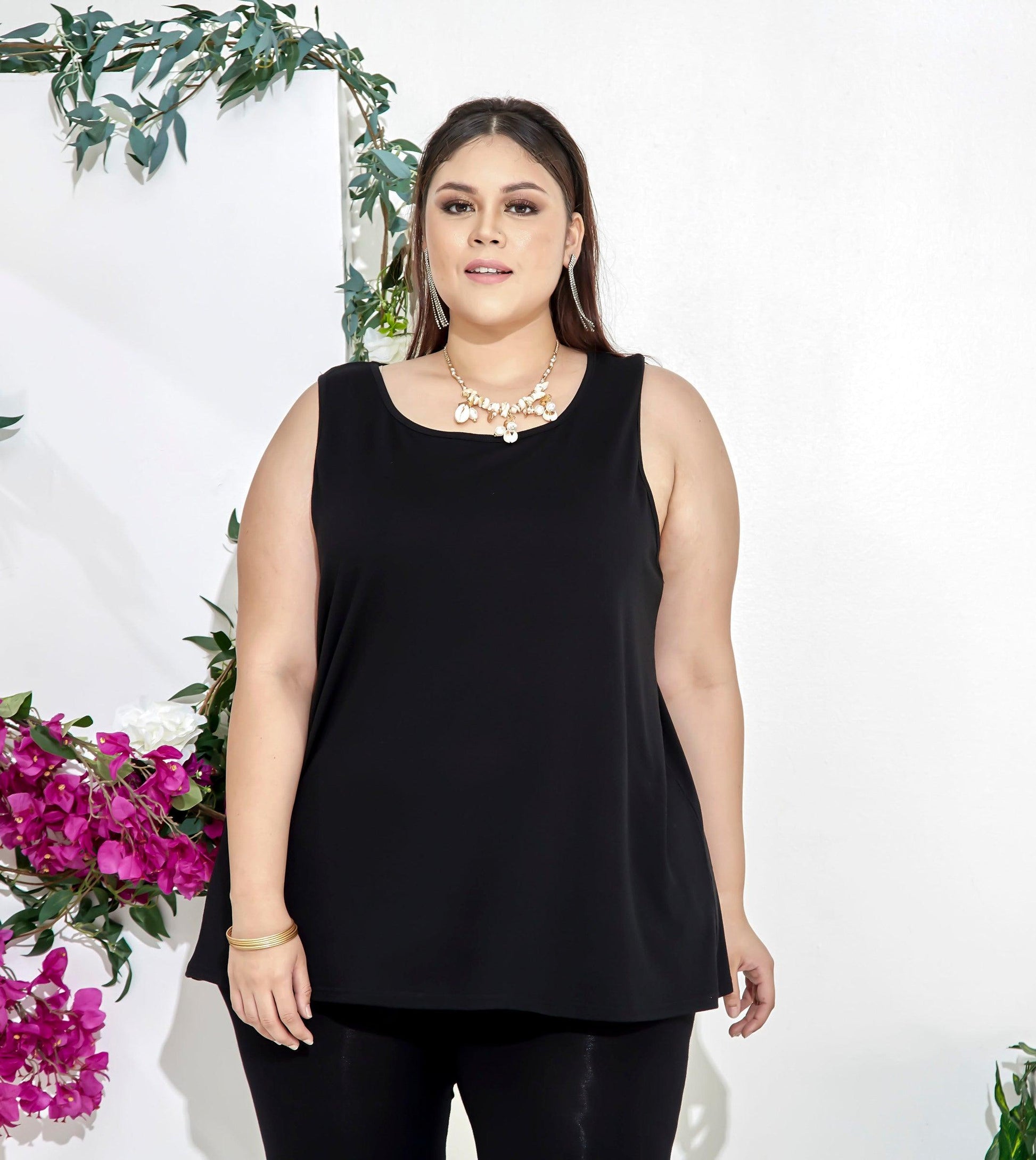 Curva Fabulous - At09 Ms Janna Tank Top - CURVA FABULOUS INDONESIA - kaos, tank top, tops - Shirts & Tops