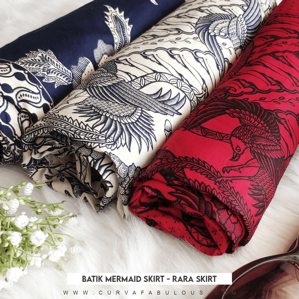 Curva Fabulous - Batik Mermaid Rara Skirt - CURVA FABULOUS INDONESIA - batik, rok, skirt - Long Skirts