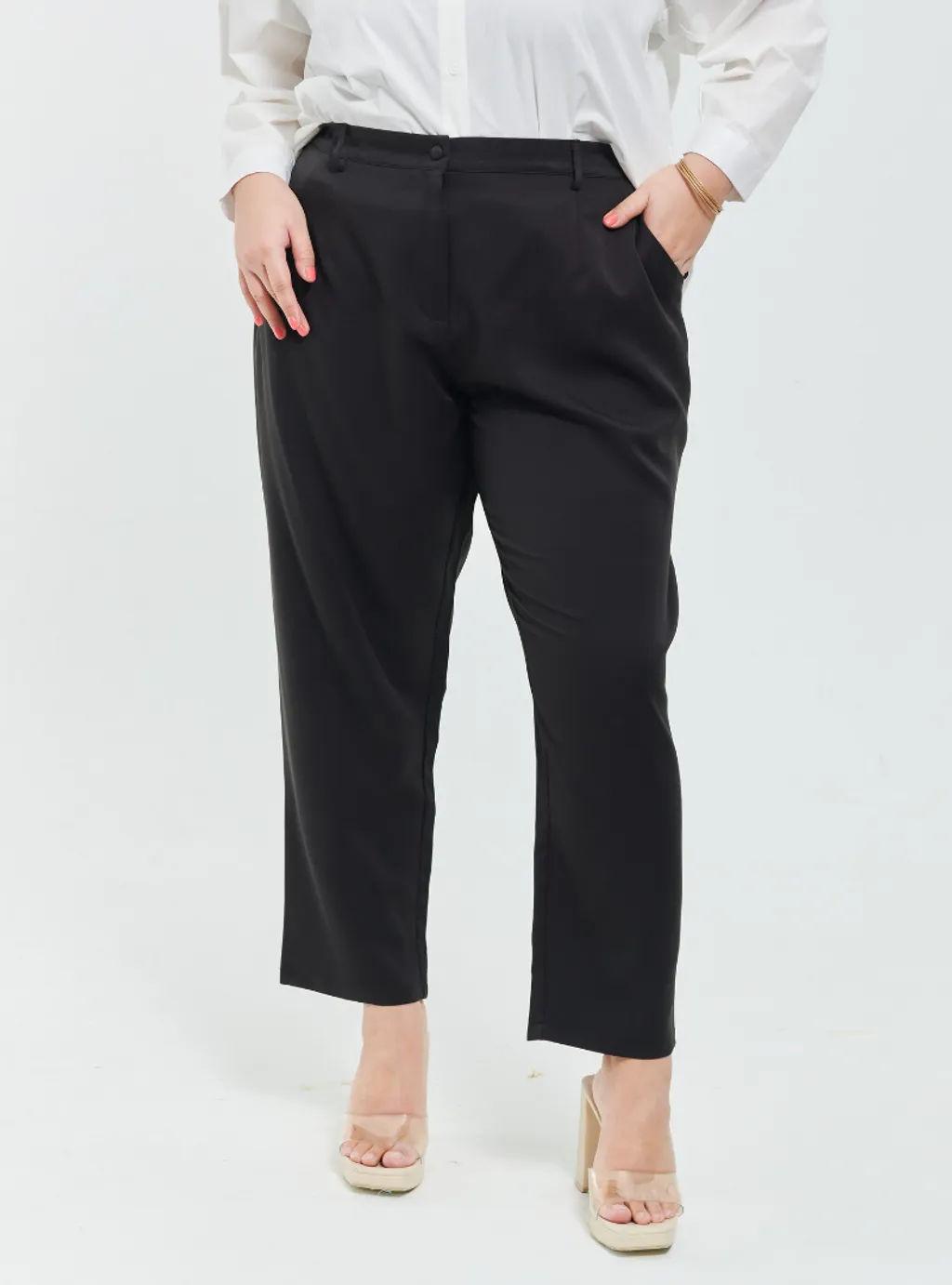 Skinny Tuxedo Pants - Green Palette