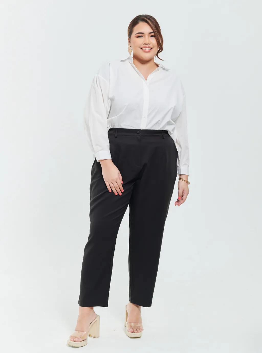 Skinny Tuxedo Pants - Green Palette