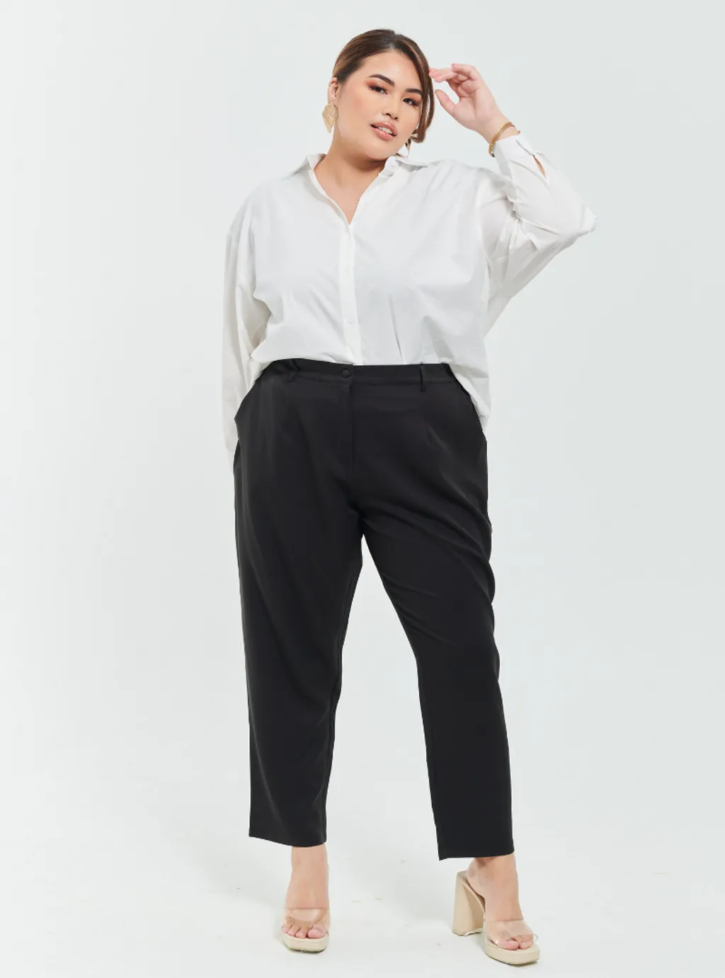 Skinny Tuxedo Pants - Green Palette