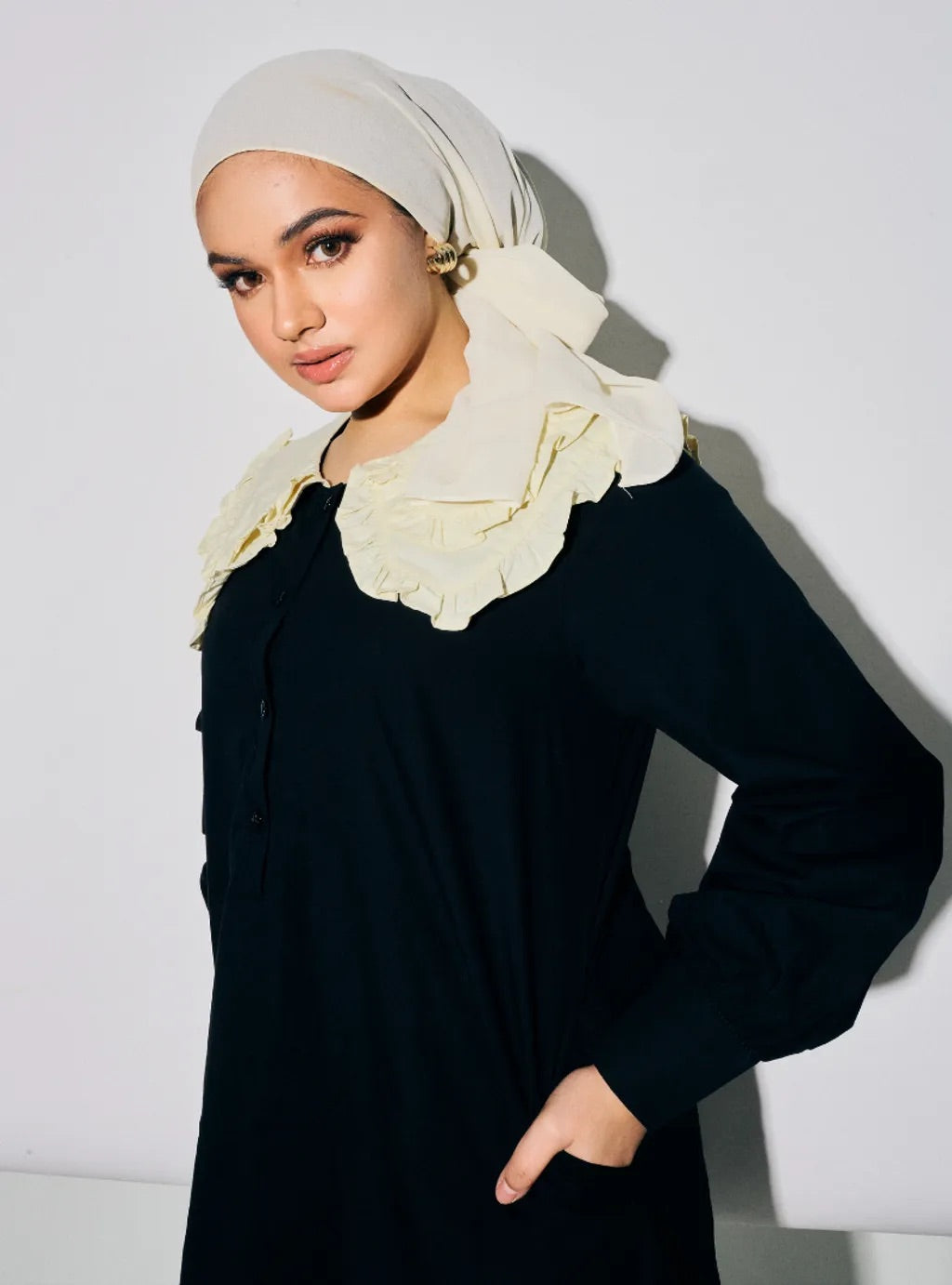 Marsya Cotton Long Sleeve Dress