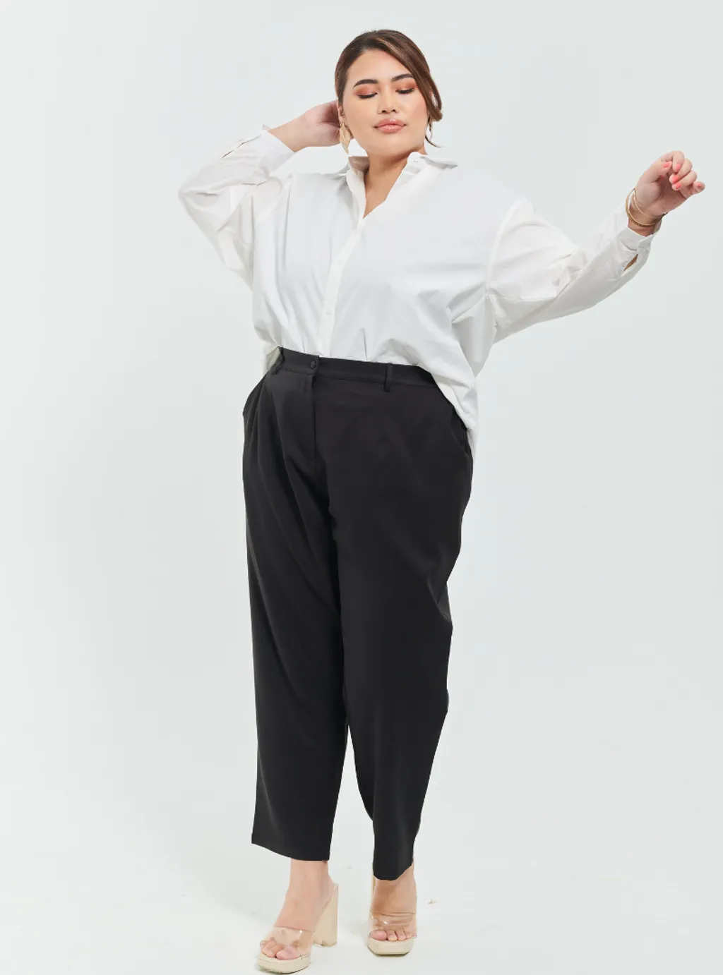 Skinny Tuxedo Pants - Green Palette