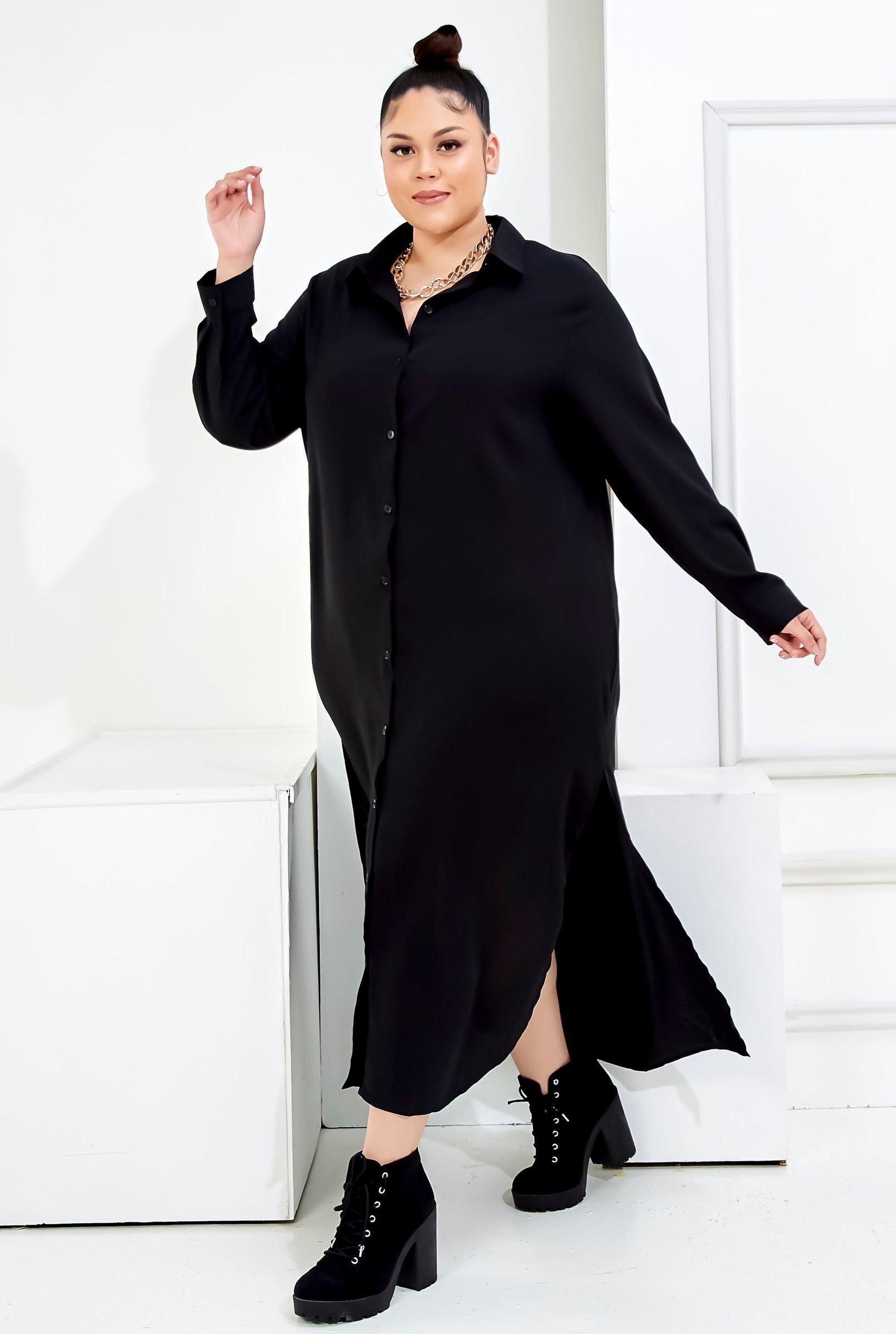 Curva Fabulous - Curva Bf Shirt Dress - Nude Palette Series - CURVA FABULOUS INDONESIA - casual, dress, formal, nude, shirt dress, Viscose, work wear - Dresses