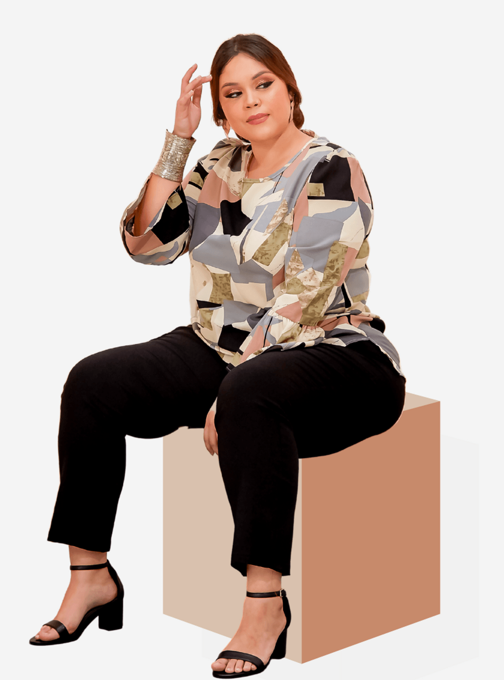 Curva Fabulous - Executive Black Pants - Slim Fit - CURVA FABULOUS INDONESIA - celana panjang, formal, pants, slim fit, work wear - Pants