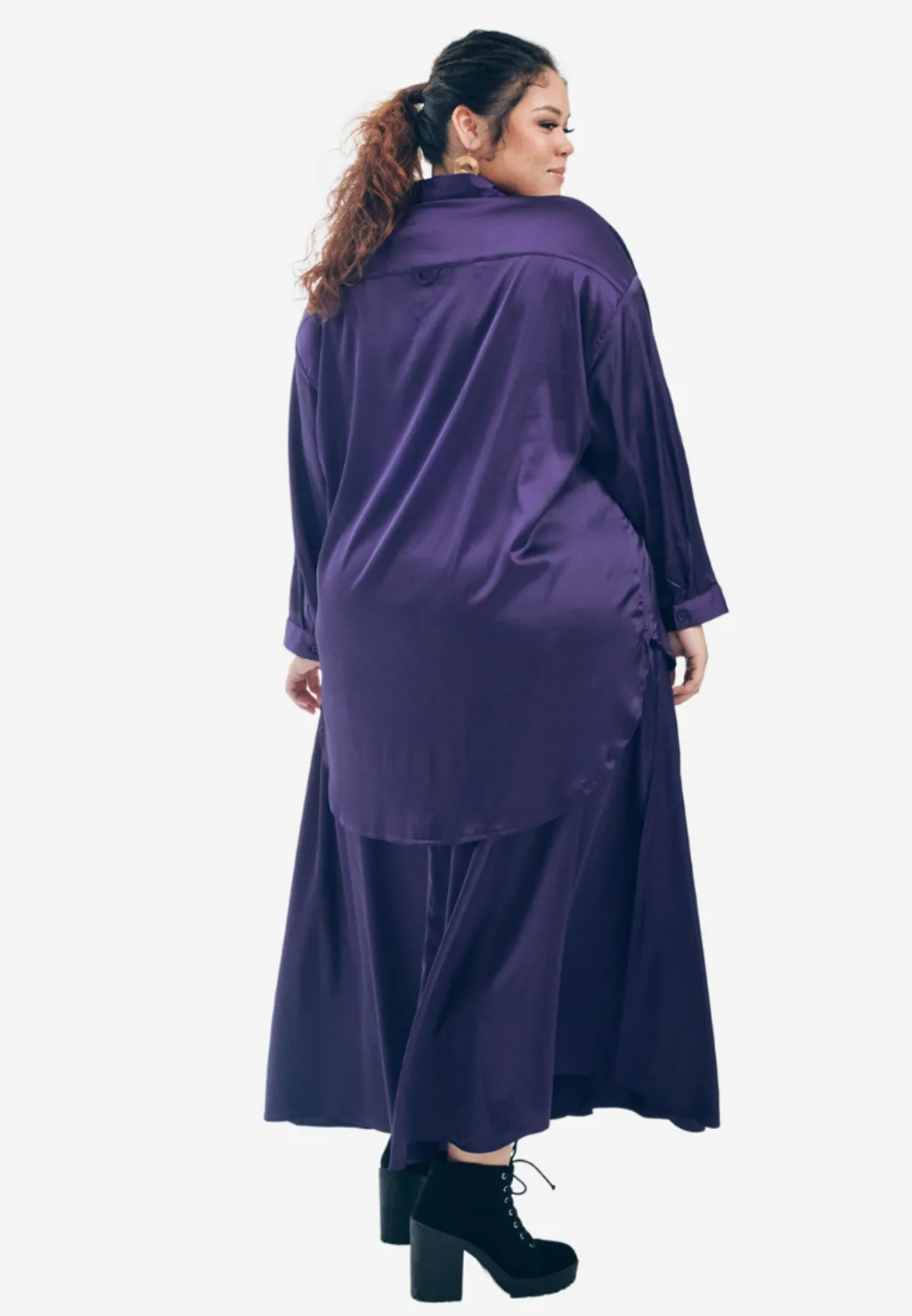 Curva Fabulous - Rok Executive Essentials Satin Skirt - CURVA FABULOUS INDONESIA - Long Skirts