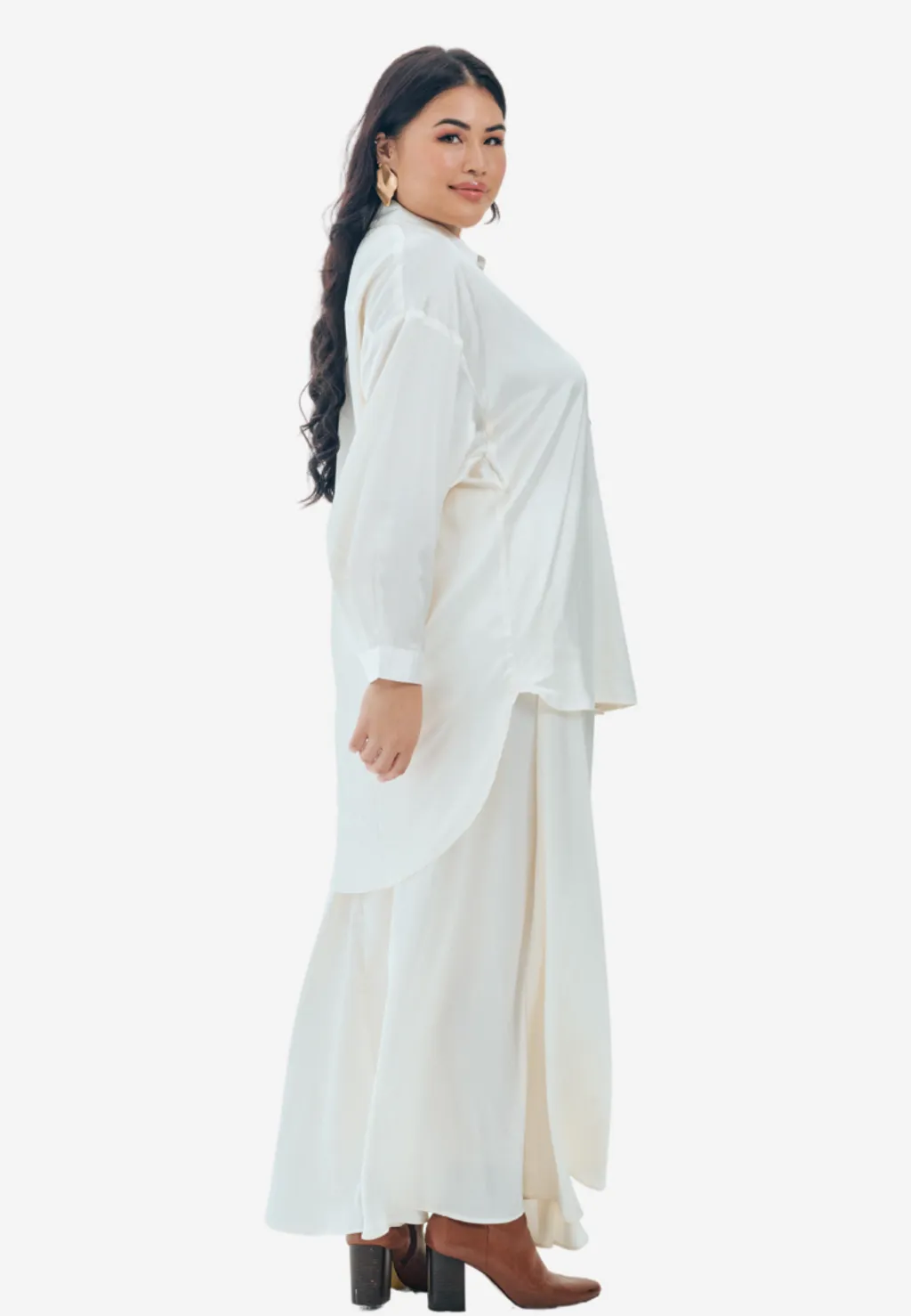 Curva Fabulous - Rok Executive Essentials Satin Skirt - CURVA FABULOUS INDONESIA - Long Skirts