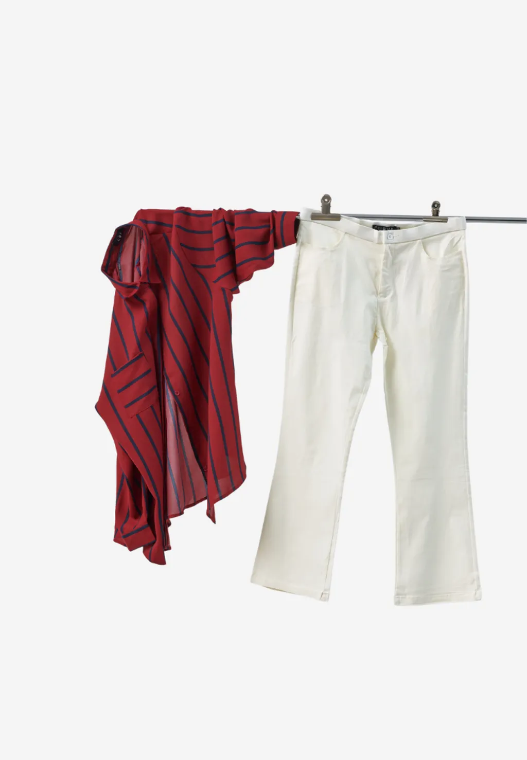 Curva Fabulous - Long Sleeve Striped Shirt - CURVA FABULOUS INDONESIA - Shirts & Tops