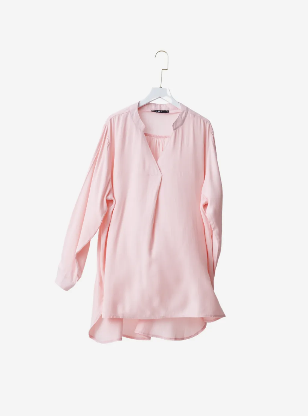 Curva Fabulous - Kemeja Mandarin Collar Shirt - Summer Series - CURVA FABULOUS INDONESIA - Shirts & Tops