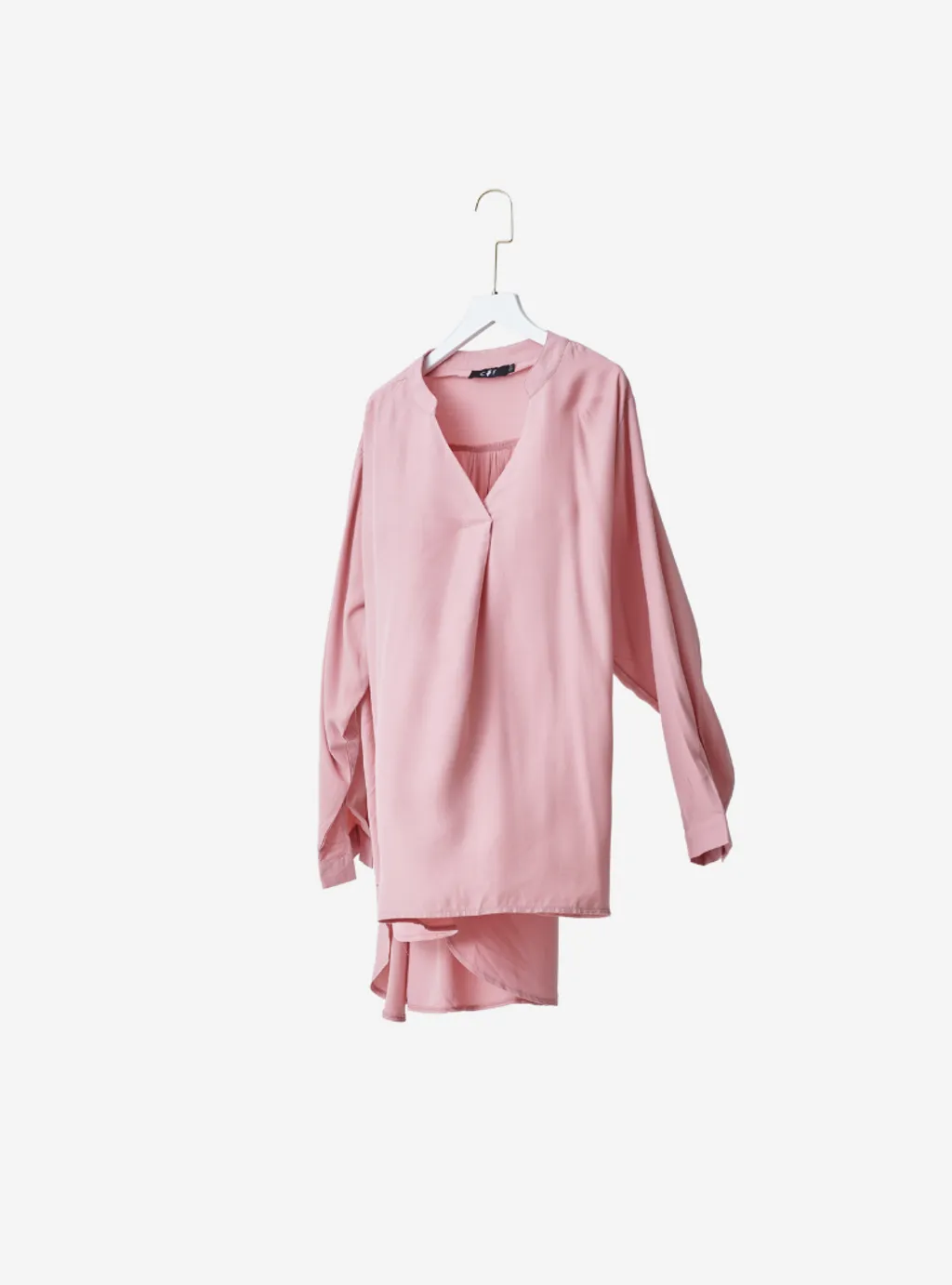 Curva Fabulous - Kemeja Mandarin Collar Shirt - Summer Series - CURVA FABULOUS INDONESIA - Shirts & Tops