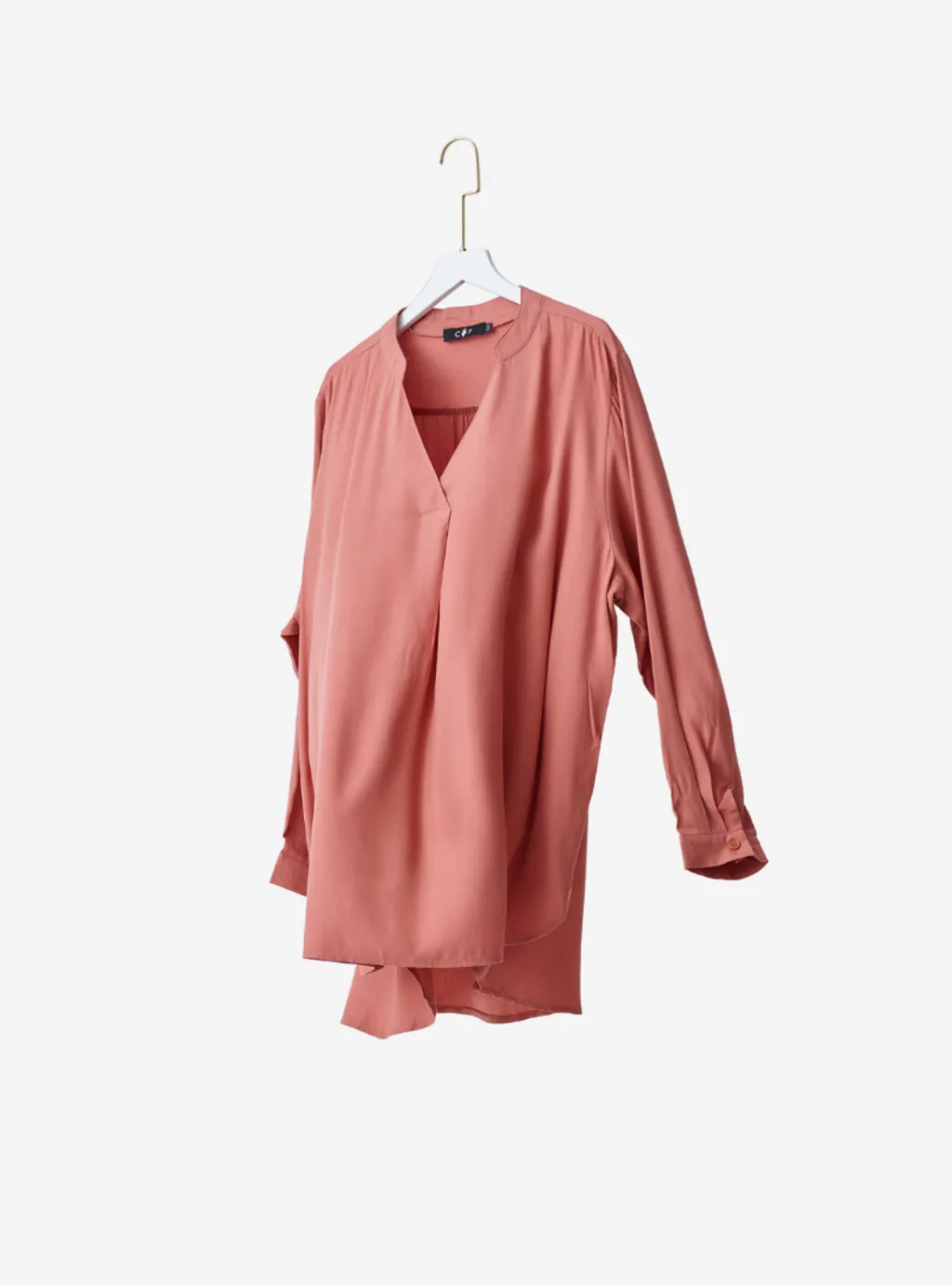 Curva Fabulous - Kemeja Mandarin Collar Shirt - Summer Series - CURVA FABULOUS INDONESIA - Shirts & Tops