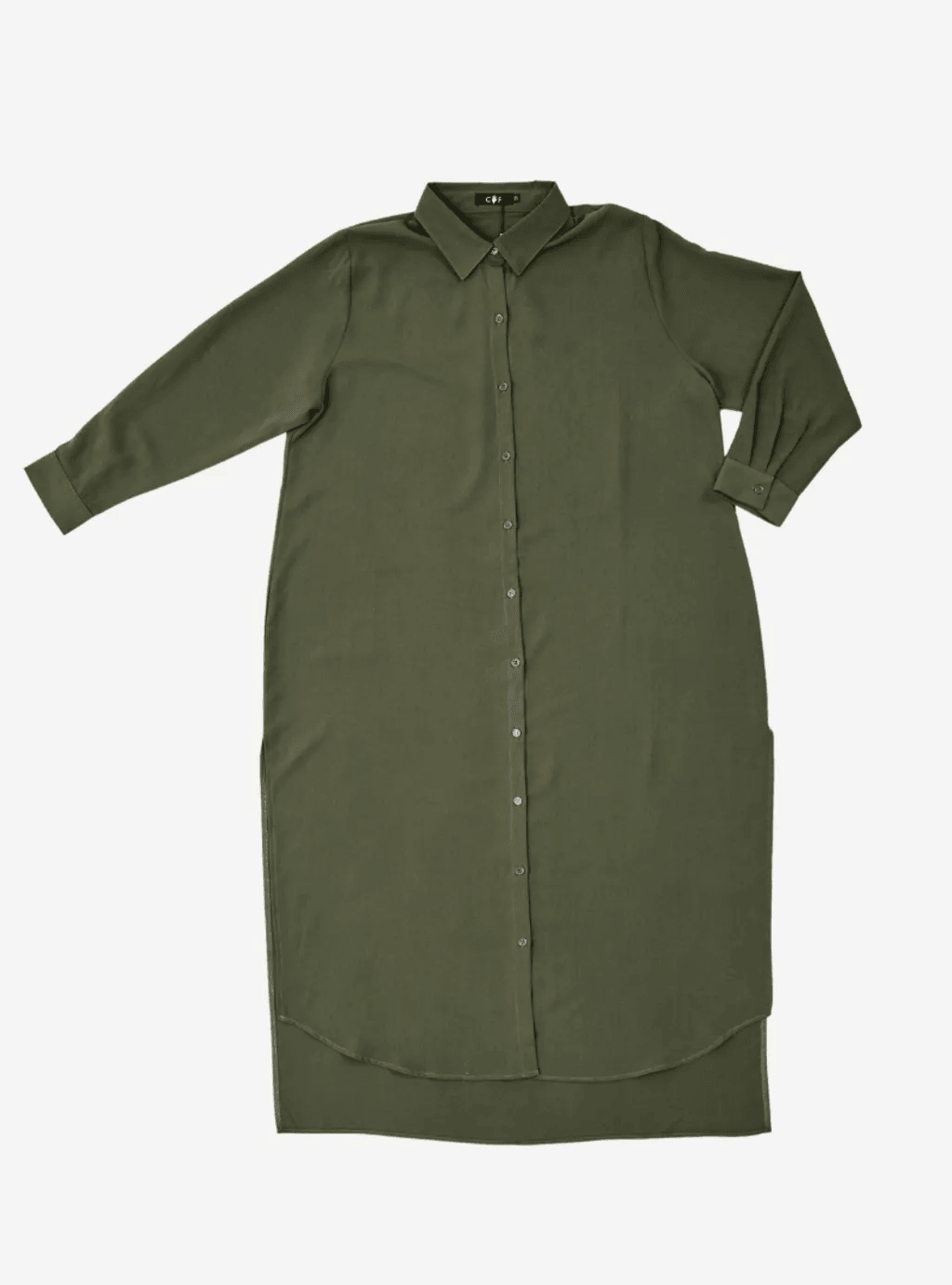 Curva Fabulous - Curva Oversized Shirt Dress - Jade Palette Series - CURVA FABULOUS INDONESIA - casual, dress, formal, green, shirt dress, Viscose, work wear - Dresses