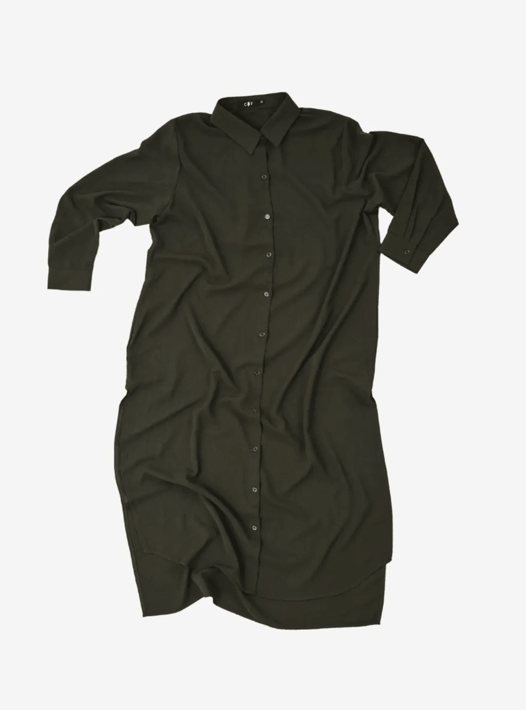 Curva Fabulous - Curva Oversized Shirt Dress - Jade Palette Series - CURVA FABULOUS INDONESIA - casual, dress, formal, green, shirt dress, Viscose, work wear - Dresses