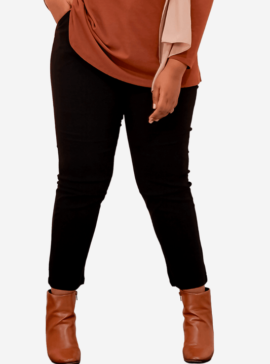 Curva Fabulous - Executive Black Pants - Slim Fit - CURVA FABULOUS INDONESIA - celana panjang, formal, pants, slim fit, work wear - Pants