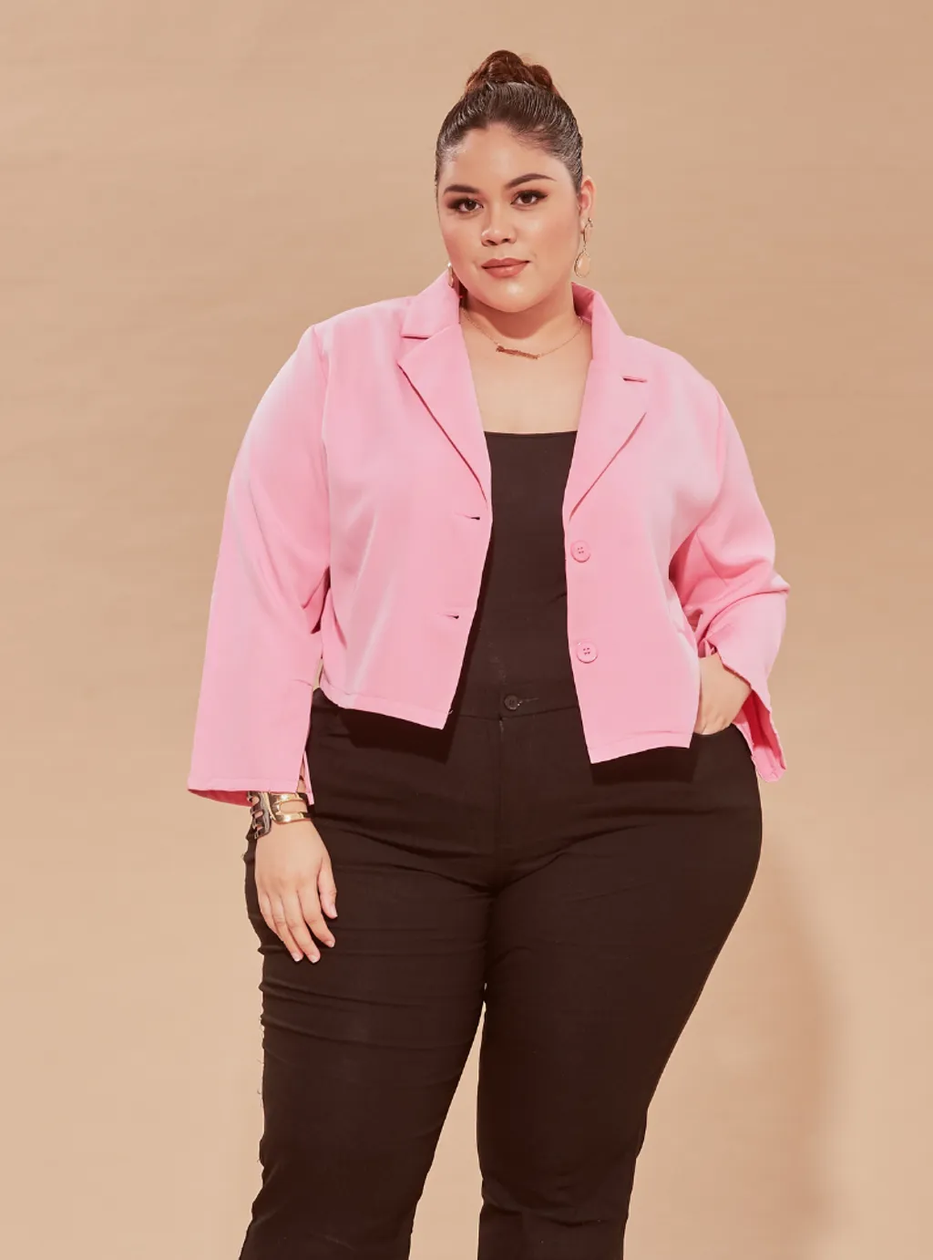 Curva Fabulous - Short Blazer - Pink Series - CURVA FABULOUS INDONESIA - Shirts & Tops