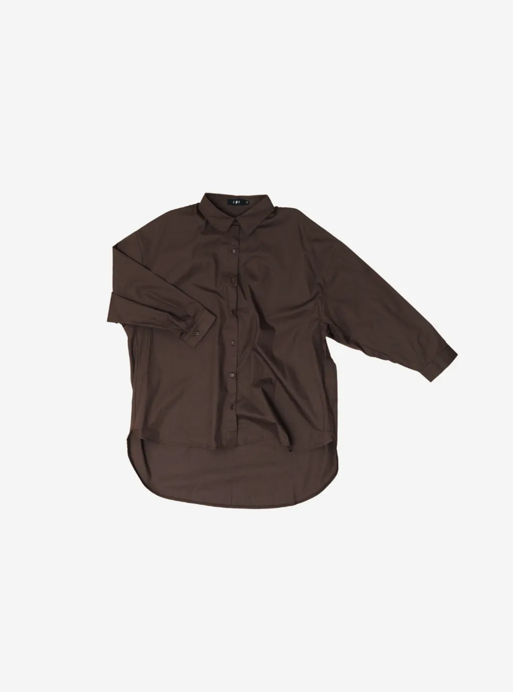 Curva Fabulous - Kemeja Dropped Shoulder Oversize Shirt - Nude Series - Earth Tone - CURVA FABULOUS INDONESIA - Shirts & Tops