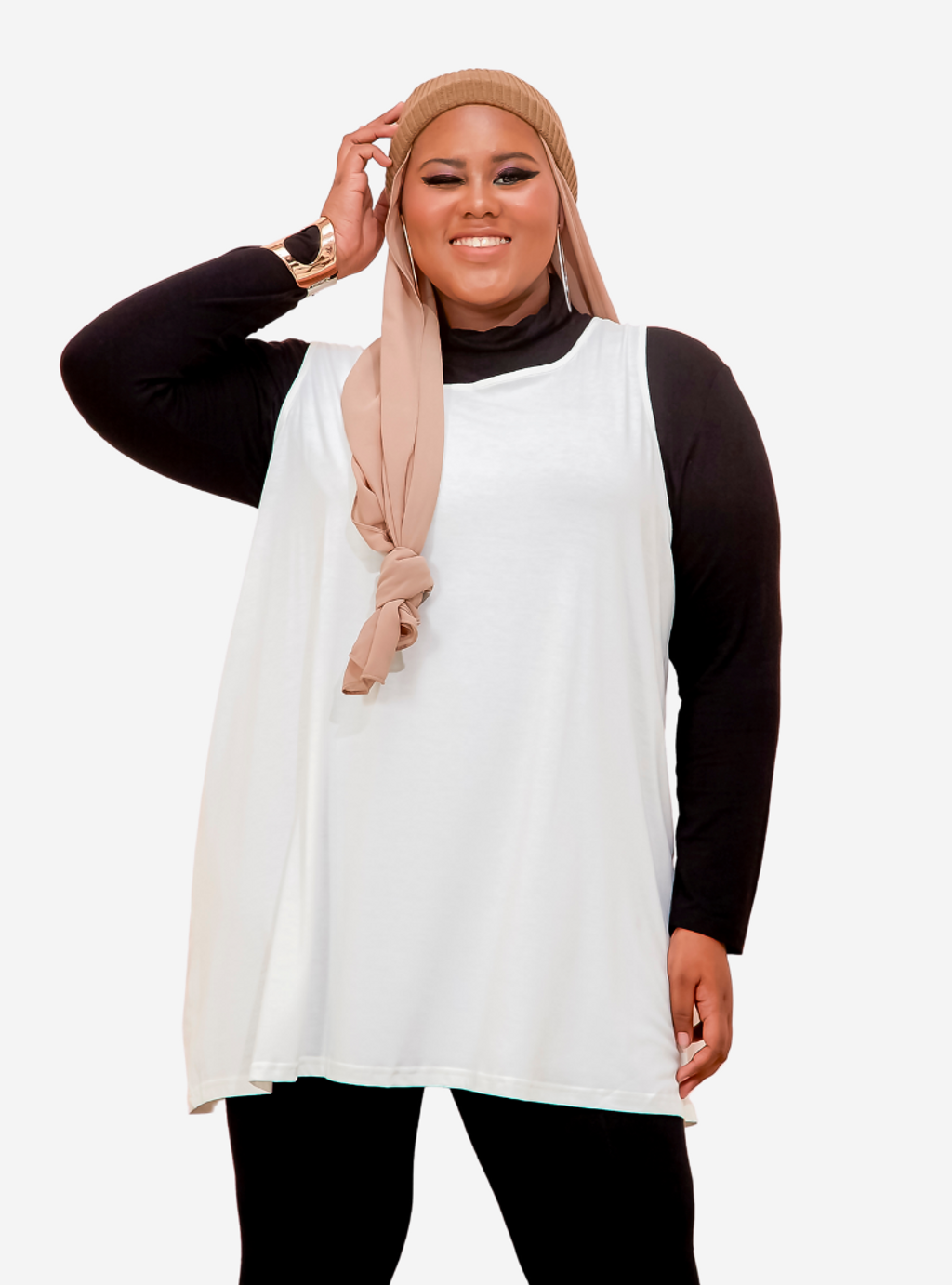 Curva Fabulous - Long Tank Top - At11 - CURVA FABULOUS INDONESIA - Shirts & Tops