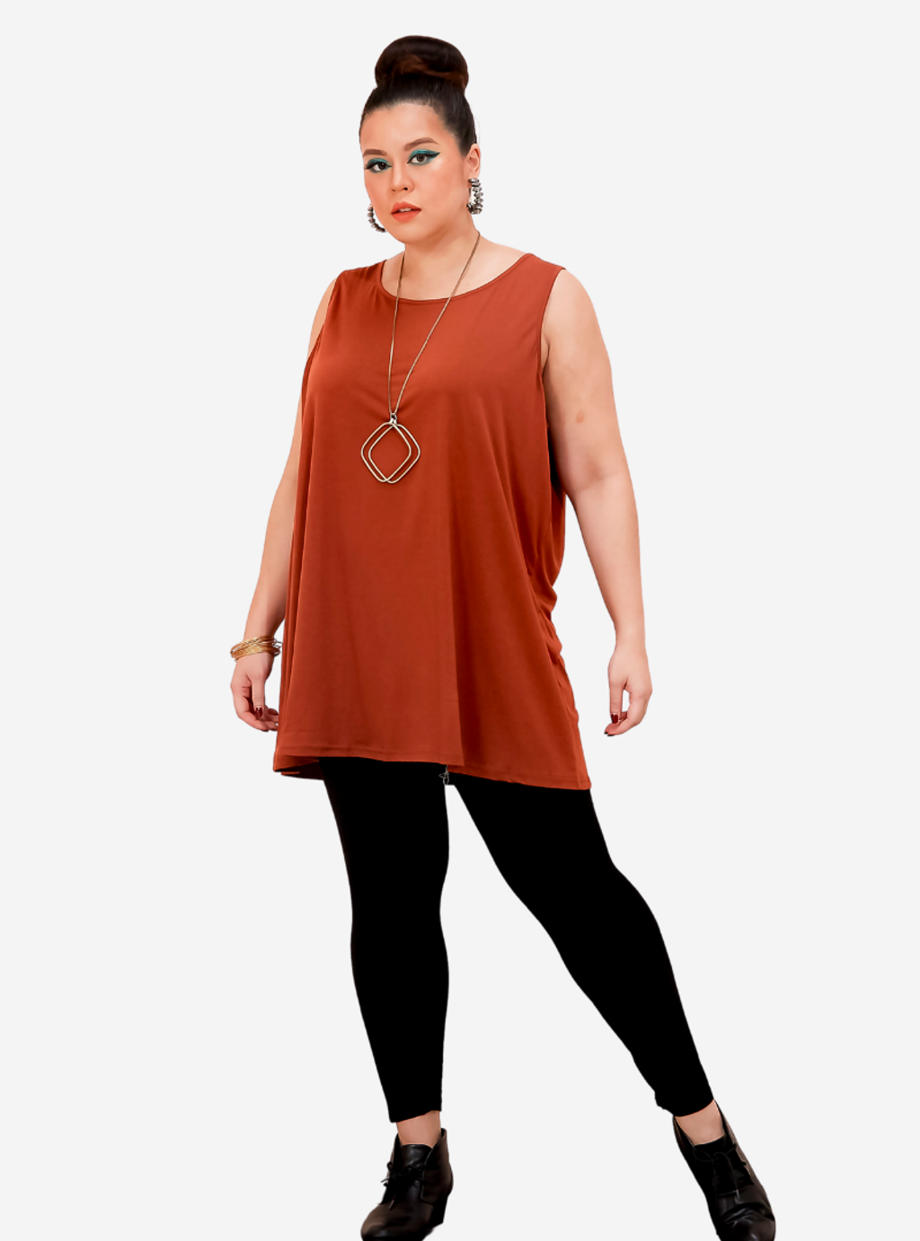 Curva Fabulous - Long Tank Top - At11 - CURVA FABULOUS INDONESIA - Shirts & Tops