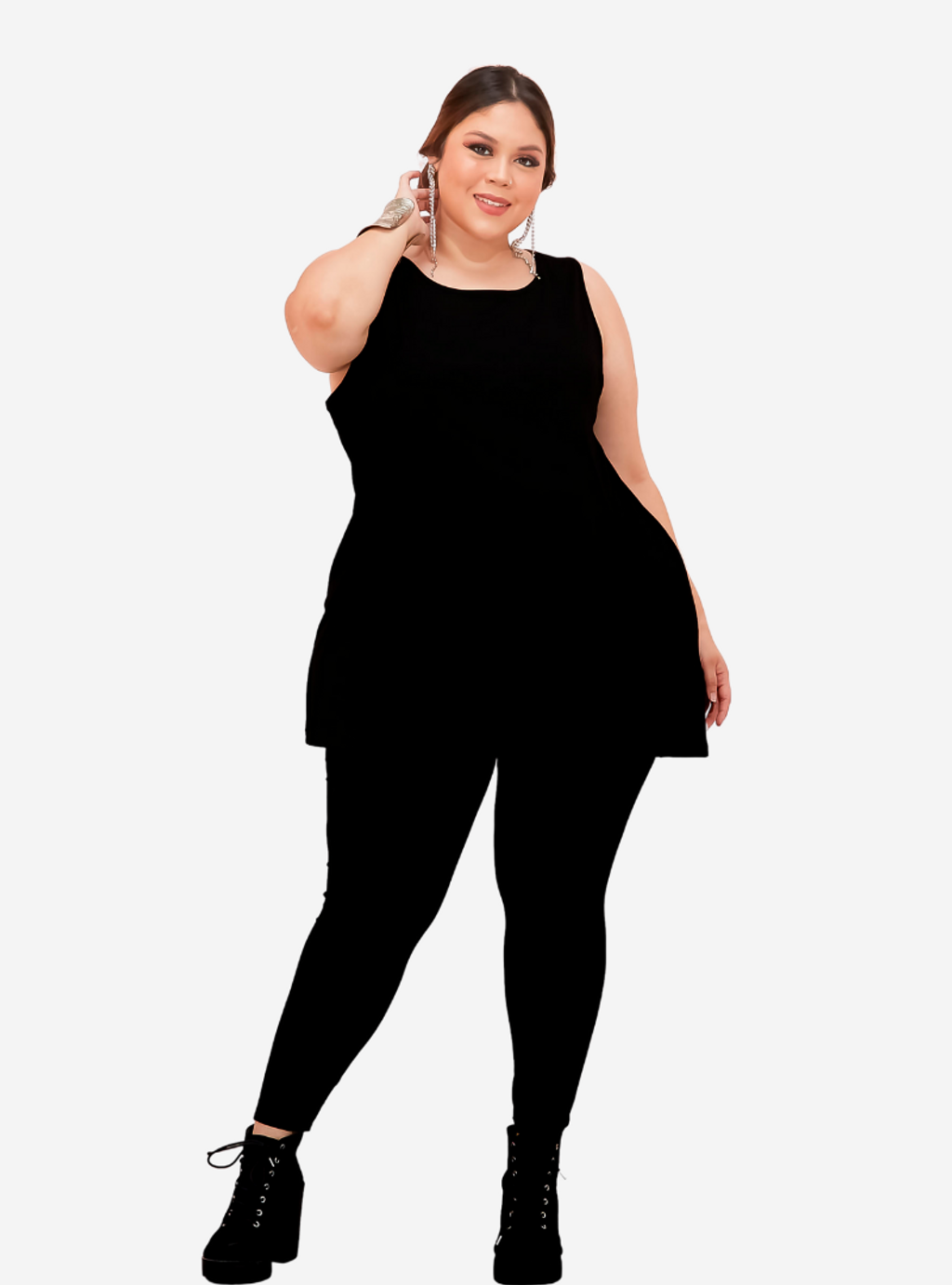 Curva Fabulous - Long Tank Top - At11 - CURVA FABULOUS INDONESIA - Shirts & Tops