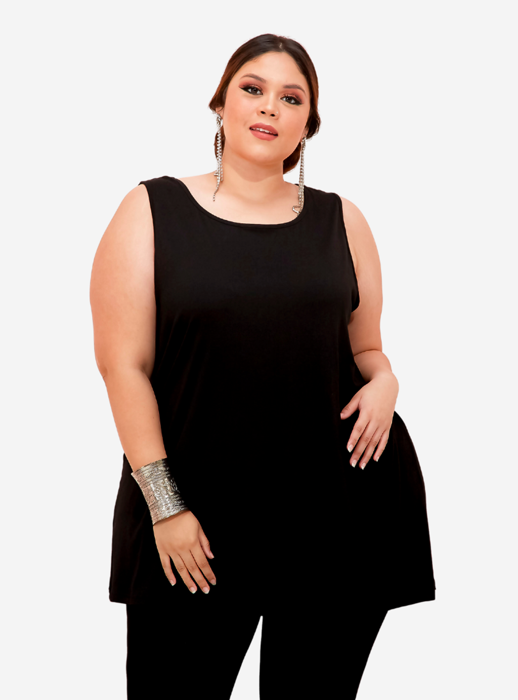 Curva Fabulous - Long Tank Top - At11 - CURVA FABULOUS INDONESIA - Shirts & Tops