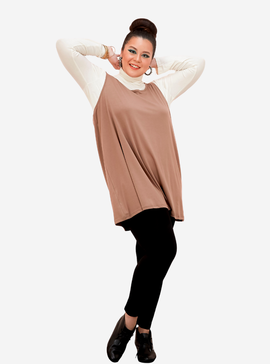 Curva Fabulous - Long Tank Top - At11 - CURVA FABULOUS INDONESIA - Shirts & Tops