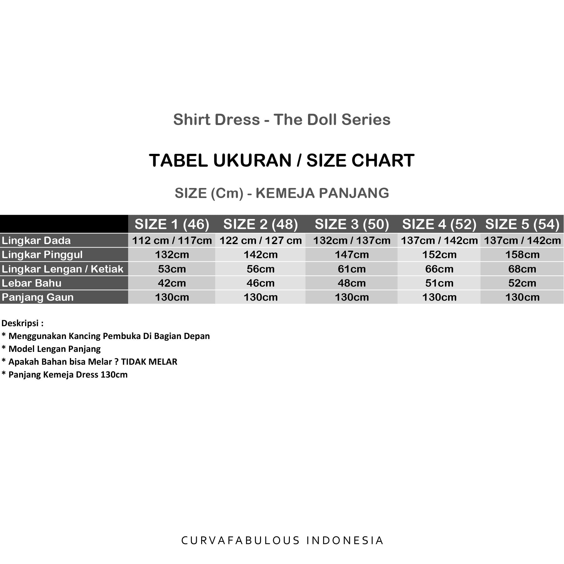 Curva Fabulous - Shirt Dress - The Doll Series - CURVA FABULOUS INDONESIA - Dresses