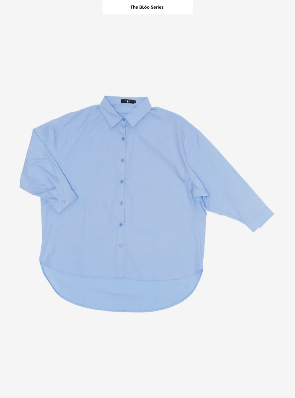 Curva Fabulous - Dropped Shoulder Oversized Shirt - The Bloo Series - CURVA FABULOUS INDONESIA - Shirts & Tops