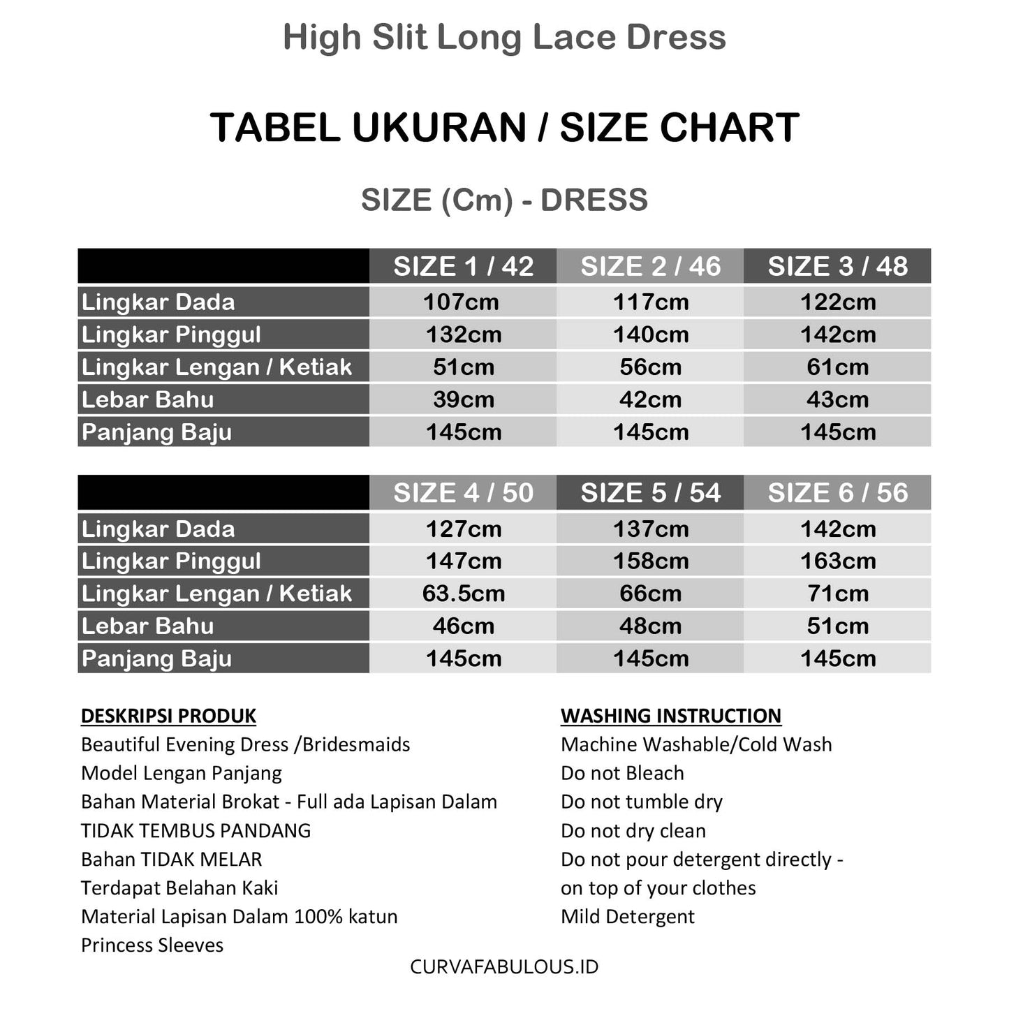 High Slit Long Lace Dress