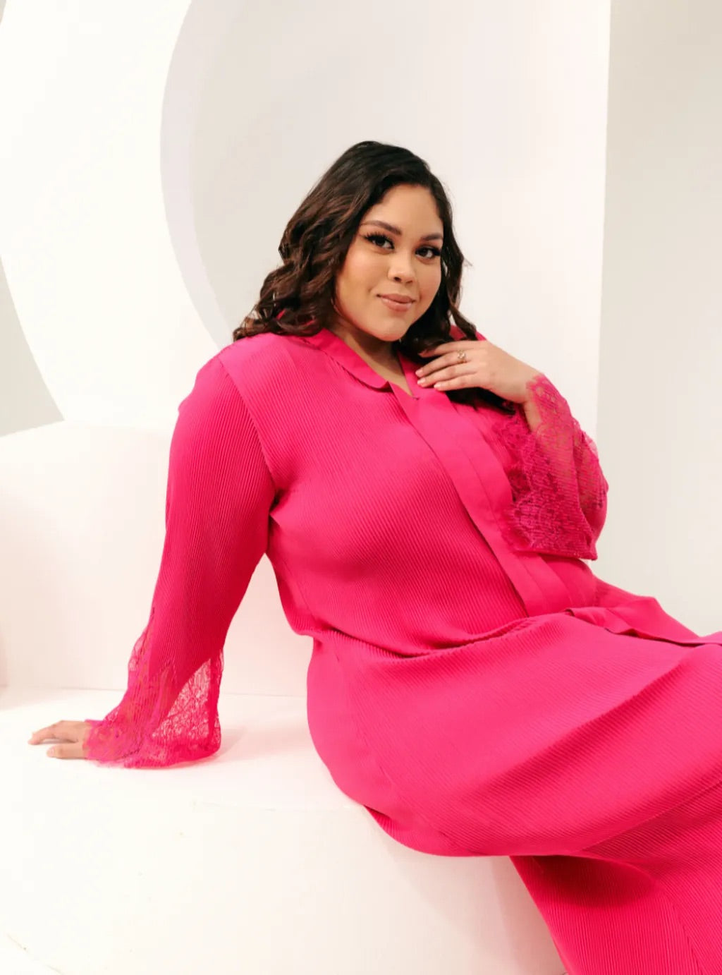 Tun Jamilah Embrodered Pleated Kebarung