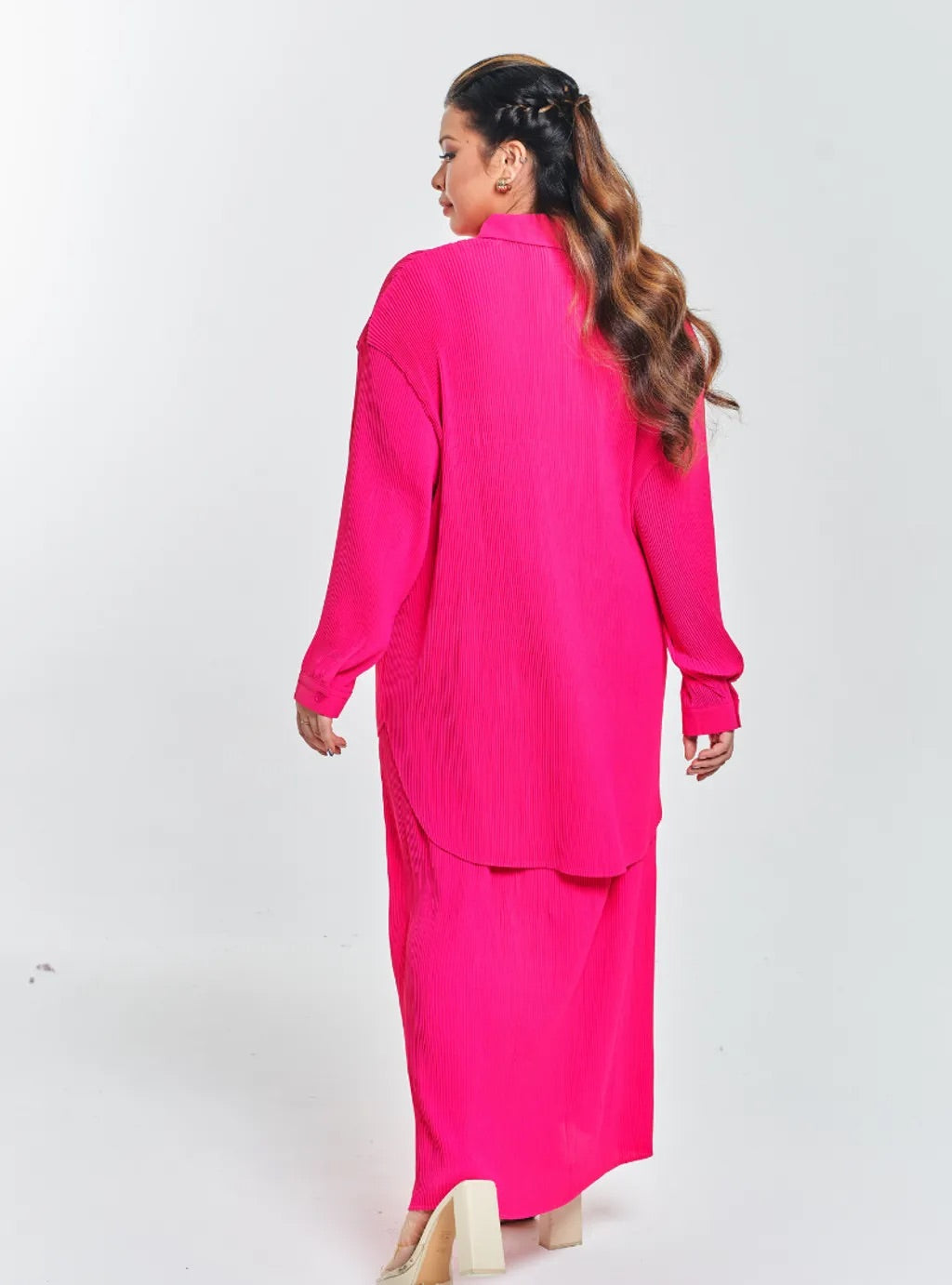 Tun Izzah Pleated Co-ord Set Vibrant