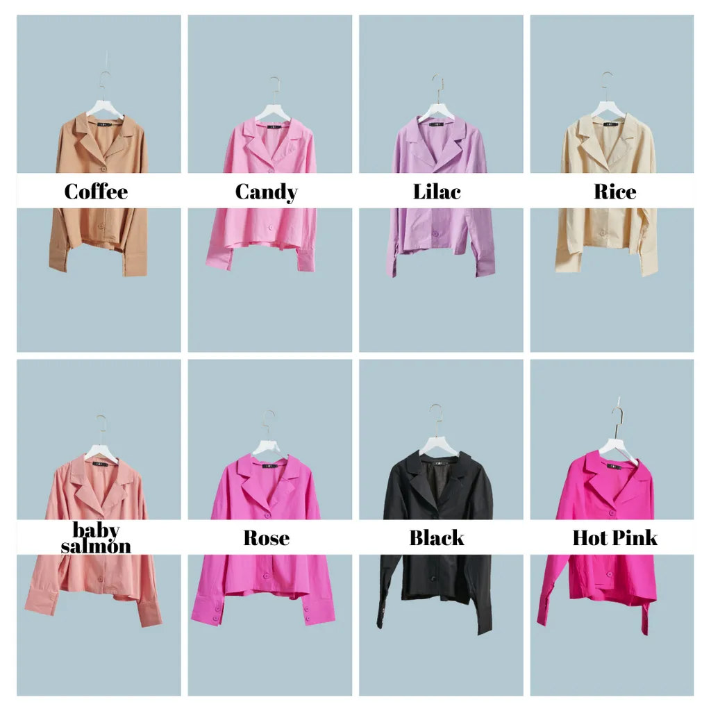 Kemeja Cropped Shirt - Pink Series