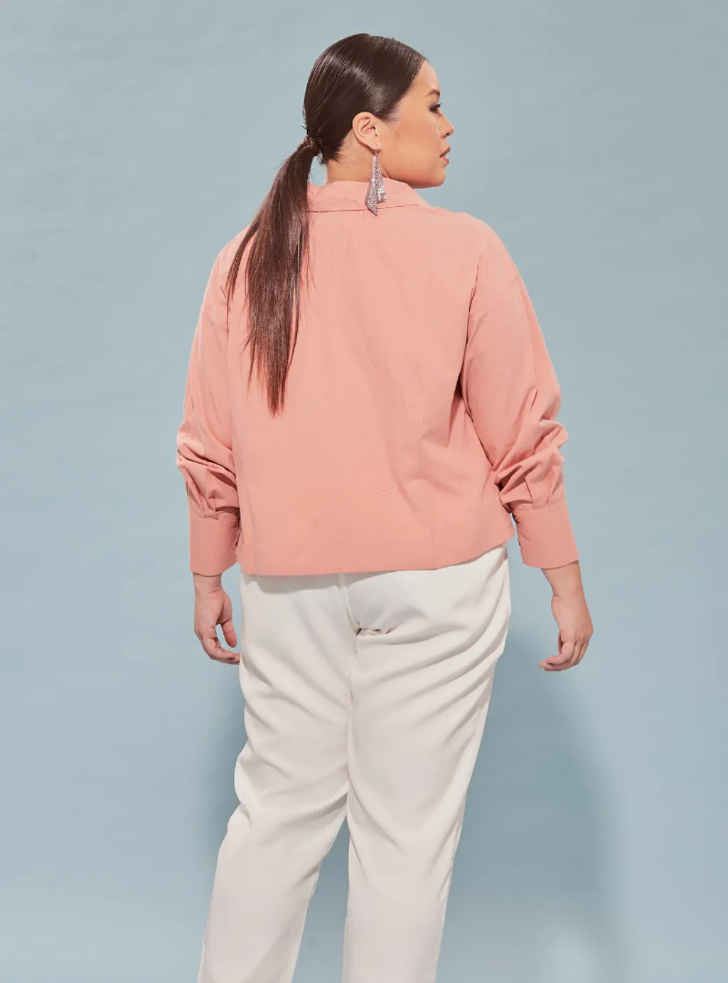 Kemeja Cropped Shirt - Pink Series