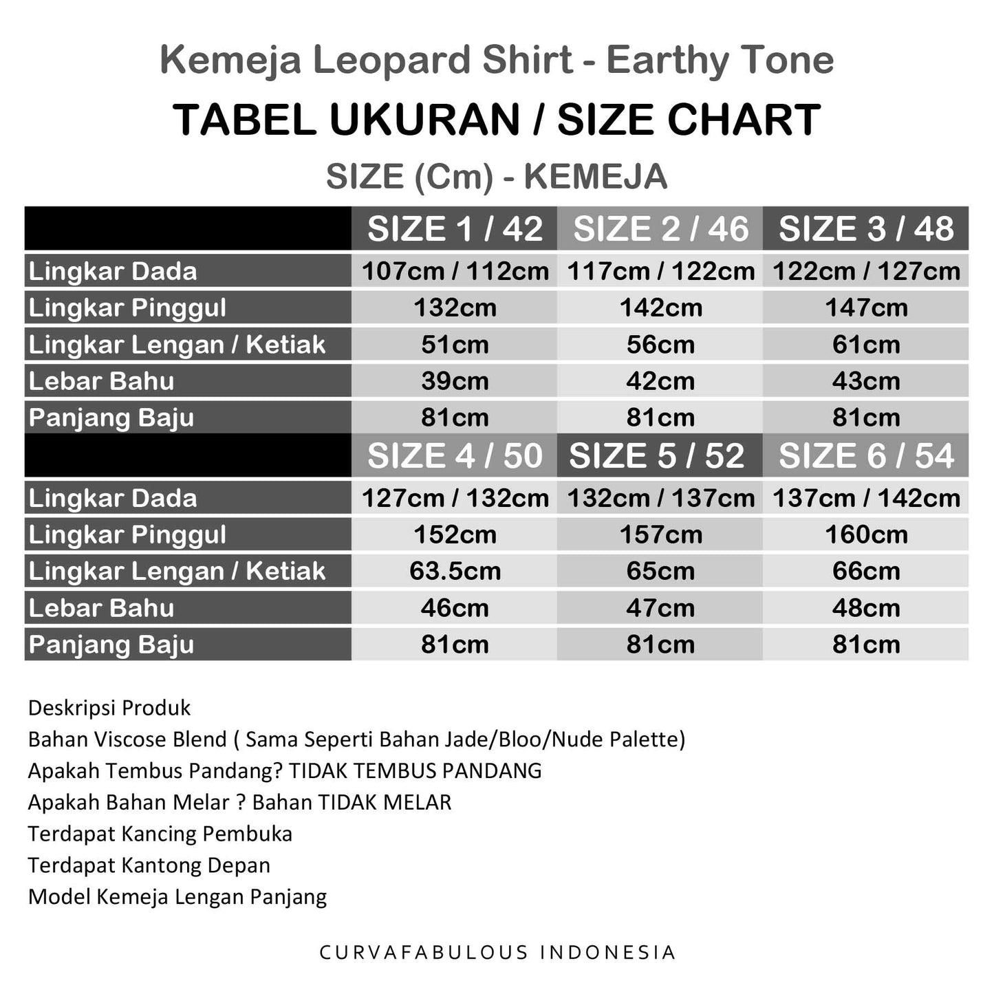 Kemeja Leopard Shirt - Earthy Tone