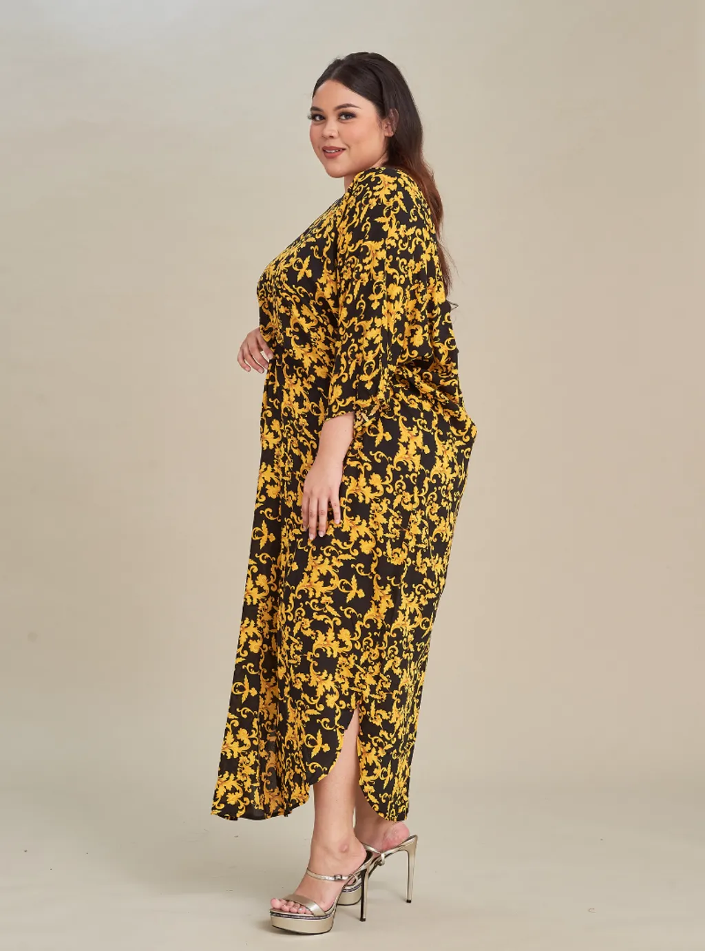 Curva Fabulous - Kaftan Viscose Print Dress - CURVA FABULOUS INDONESIA - Dresses