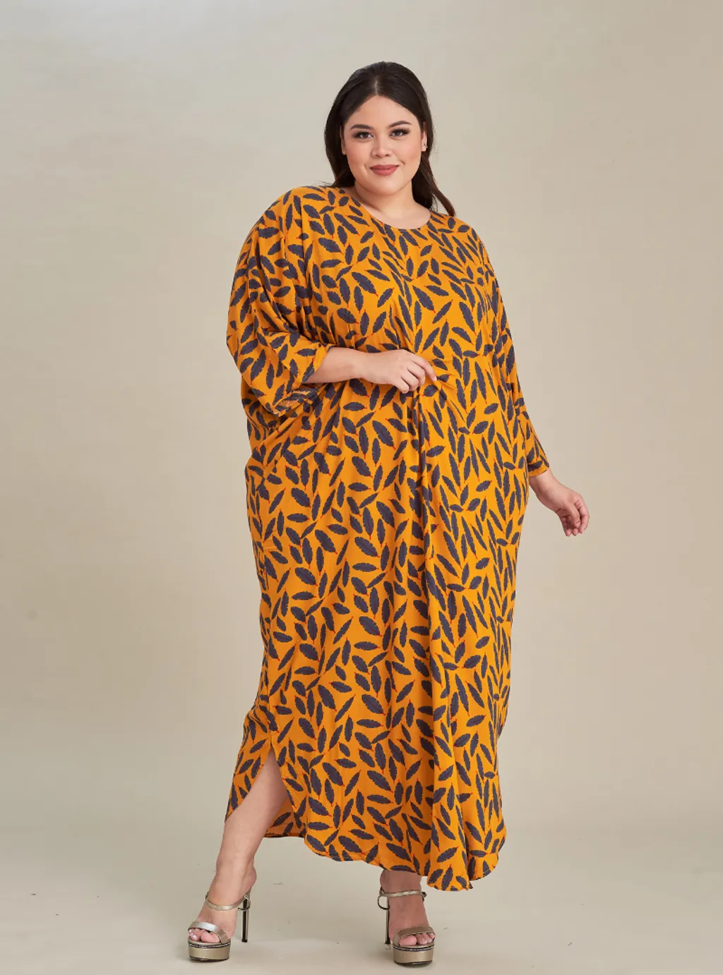 Curva Fabulous - Kaftan Viscose Print Dress - CURVA FABULOUS INDONESIA - Dresses
