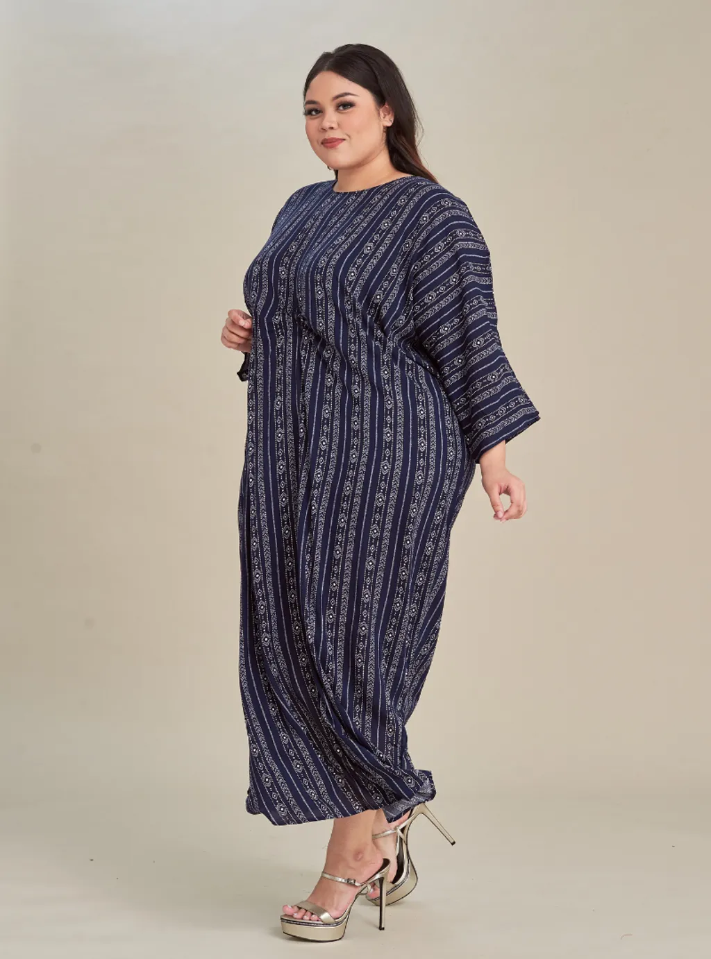 Curva Fabulous - Kaftan Viscose Print Dress - CURVA FABULOUS INDONESIA - Dresses