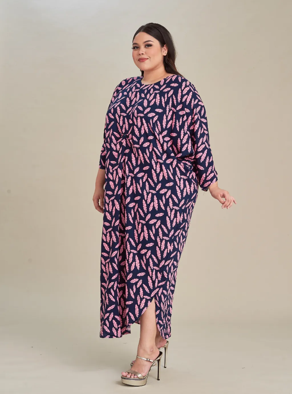 Curva Fabulous - Kaftan Viscose Print Dress - CURVA FABULOUS INDONESIA - Dresses