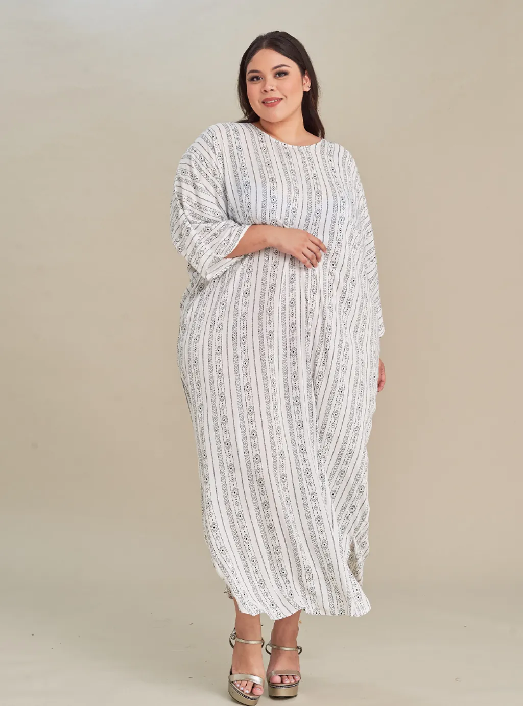 Curva Fabulous - Kaftan Viscose Print Dress - CURVA FABULOUS INDONESIA - Dresses